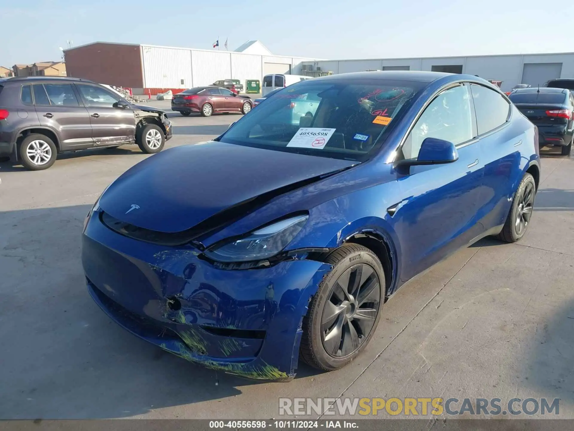 2 fotografías del automóvil dañado 7SAYGDEE5RA302893 TESLA MODEL Y 2024