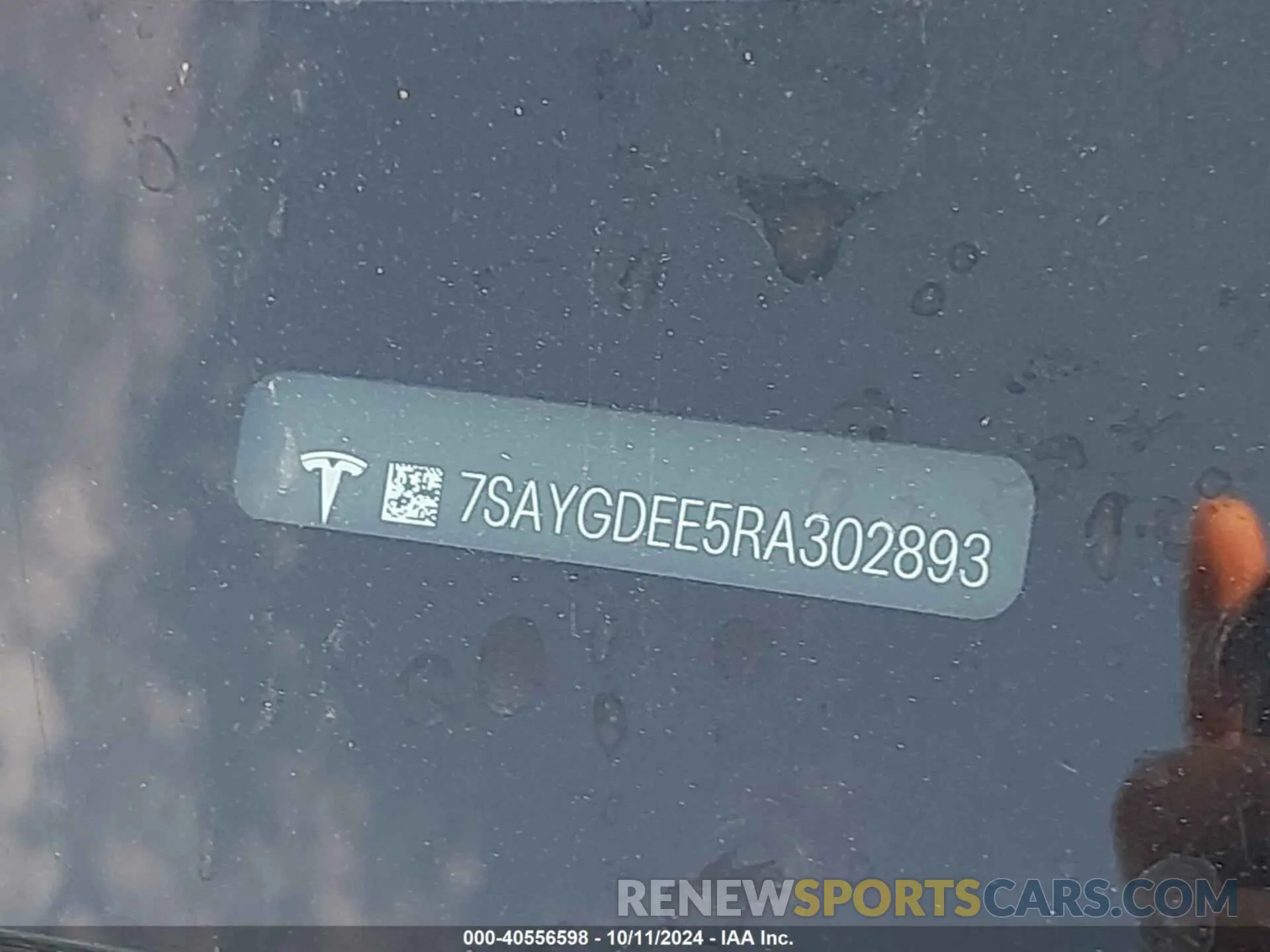 20 fotografías del automóvil dañado 7SAYGDEE5RA302893 TESLA MODEL Y 2024