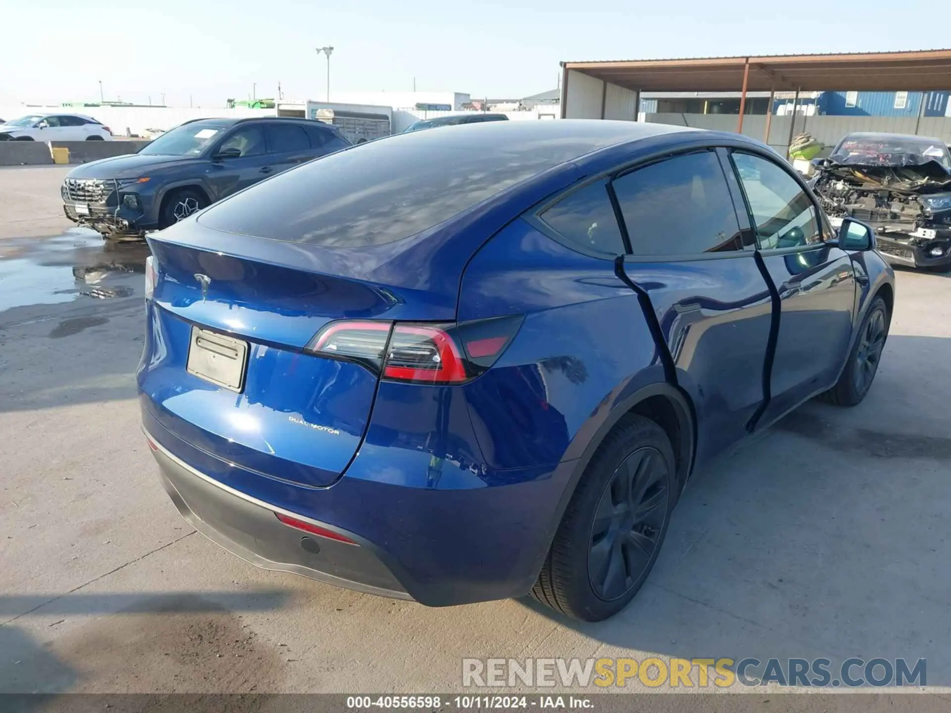 4 fotografías del automóvil dañado 7SAYGDEE5RA302893 TESLA MODEL Y 2024