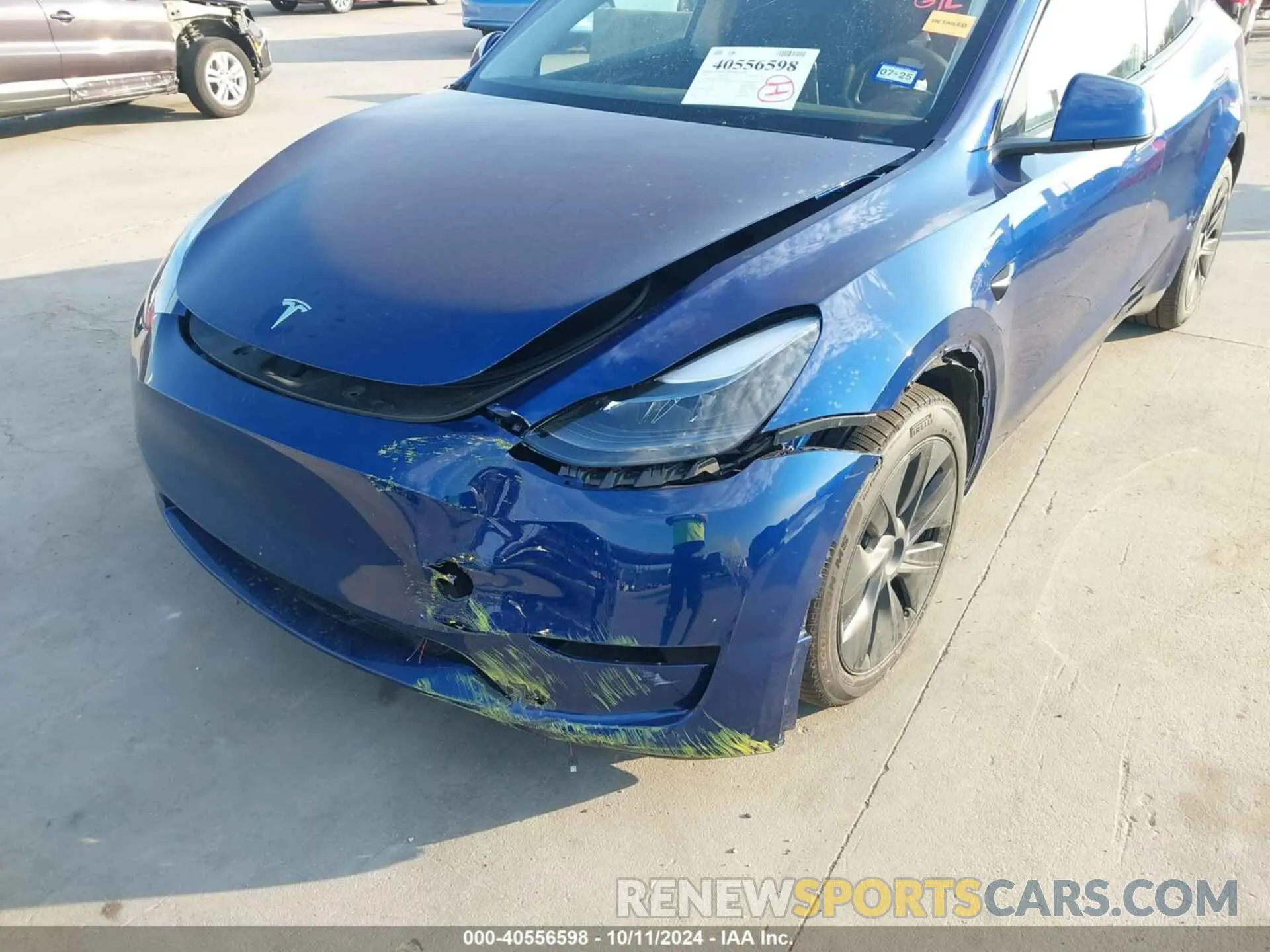 6 fotografías del automóvil dañado 7SAYGDEE5RA302893 TESLA MODEL Y 2024