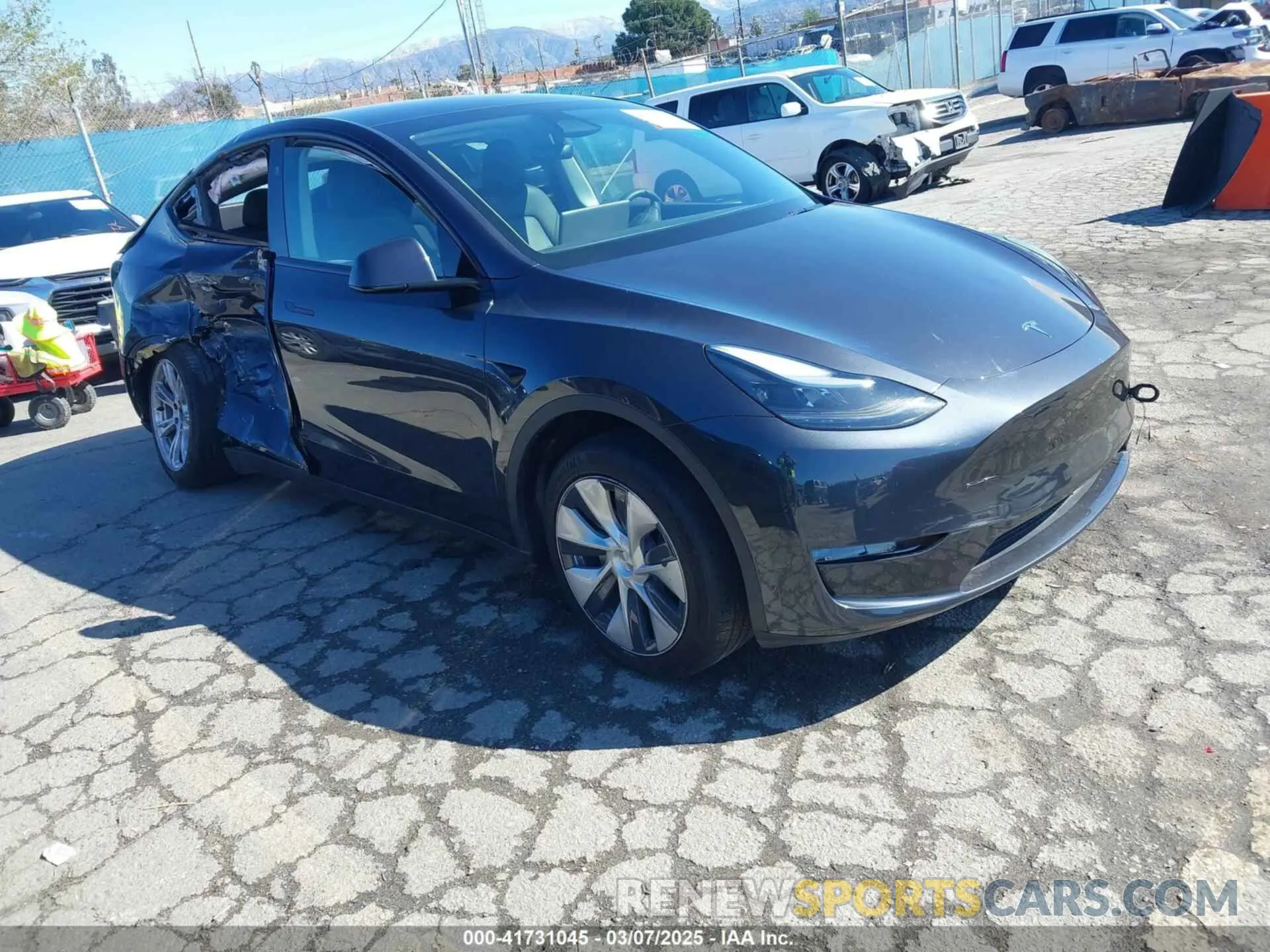 1 fotografías del automóvil dañado 7SAYGDEE5RF003424 TESLA MODEL Y 2024