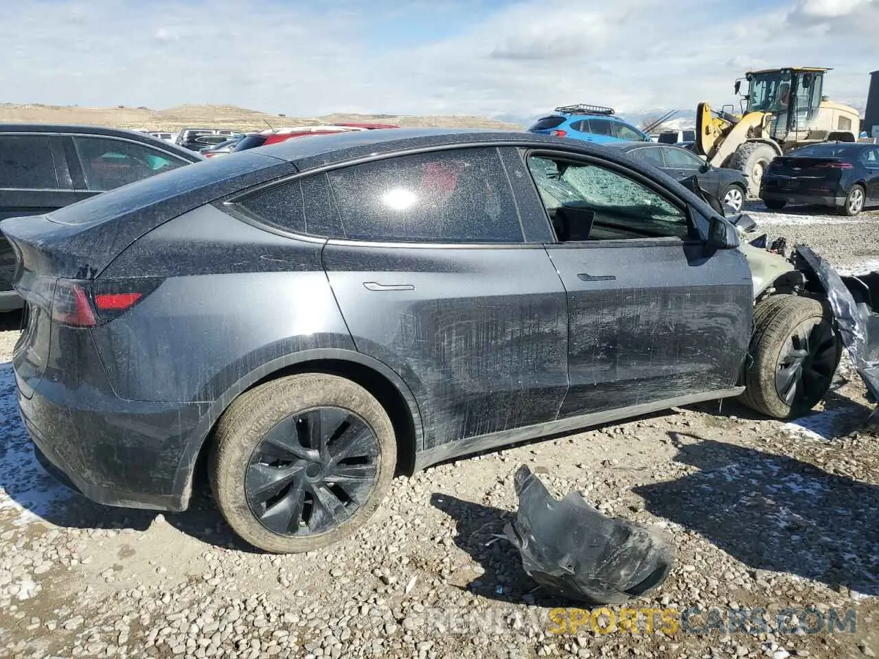 3 fotografías del automóvil dañado 7SAYGDEE5RF114359 TESLA MODEL Y 2024