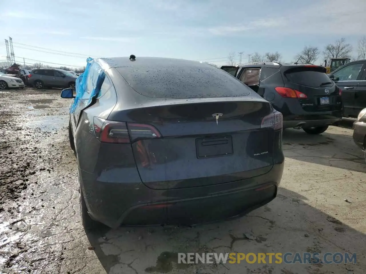 6 fotografías del automóvil dañado 7SAYGDEE5RF995614 TESLA MODEL Y 2024