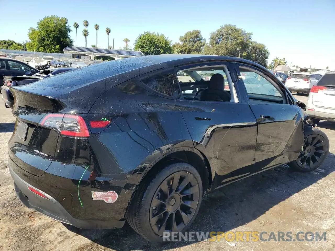 3 fotografías del automóvil dañado 7SAYGDEE6RA215519 TESLA MODEL Y 2024