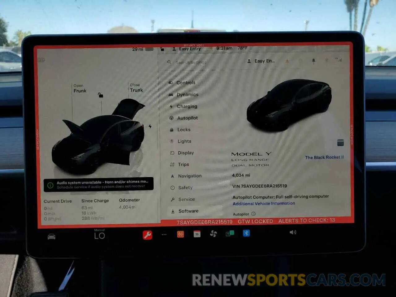 9 fotografías del automóvil dañado 7SAYGDEE6RA215519 TESLA MODEL Y 2024