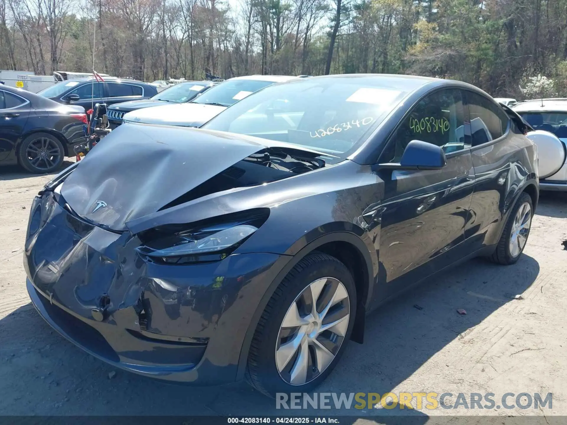 2 fotografías del automóvil dañado 7SAYGDEE6RA225161 TESLA MODEL Y 2024