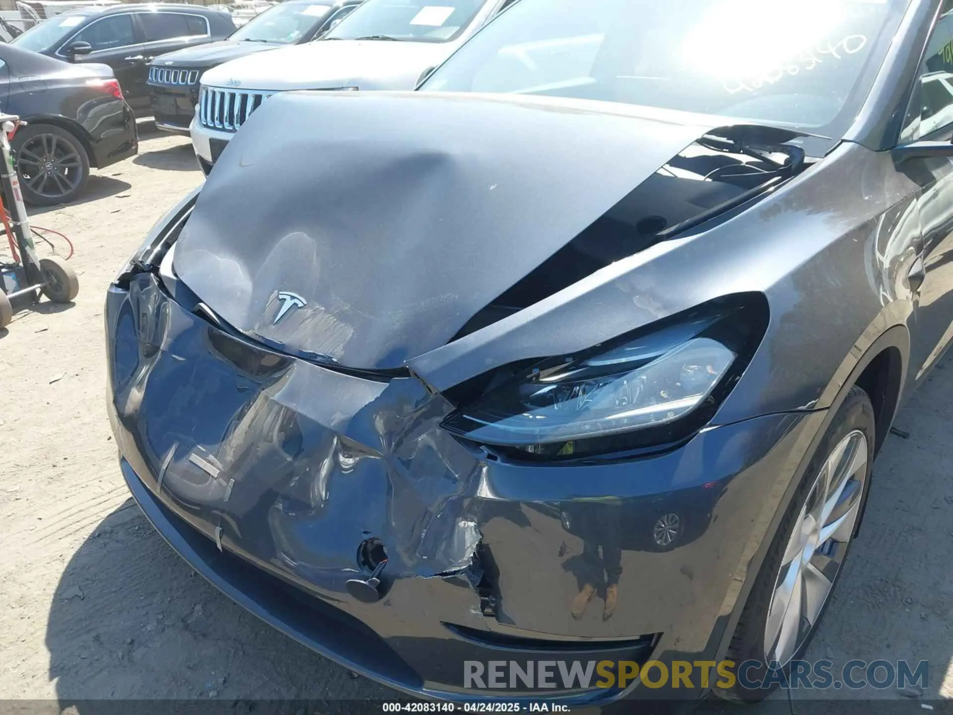 6 fotografías del automóvil dañado 7SAYGDEE6RA225161 TESLA MODEL Y 2024
