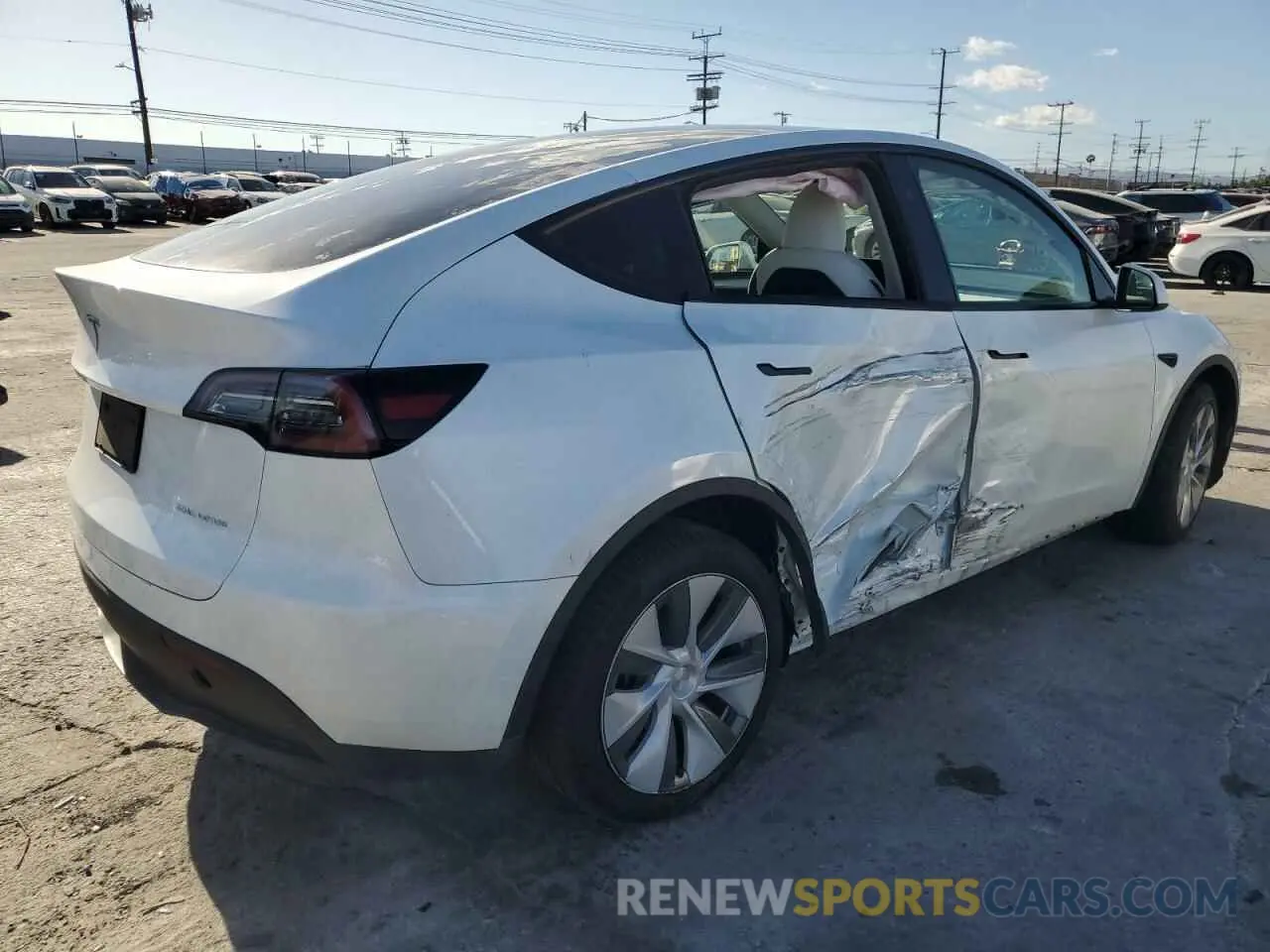 3 fotografías del automóvil dañado 7SAYGDEE6RA261884 TESLA MODEL Y 2024