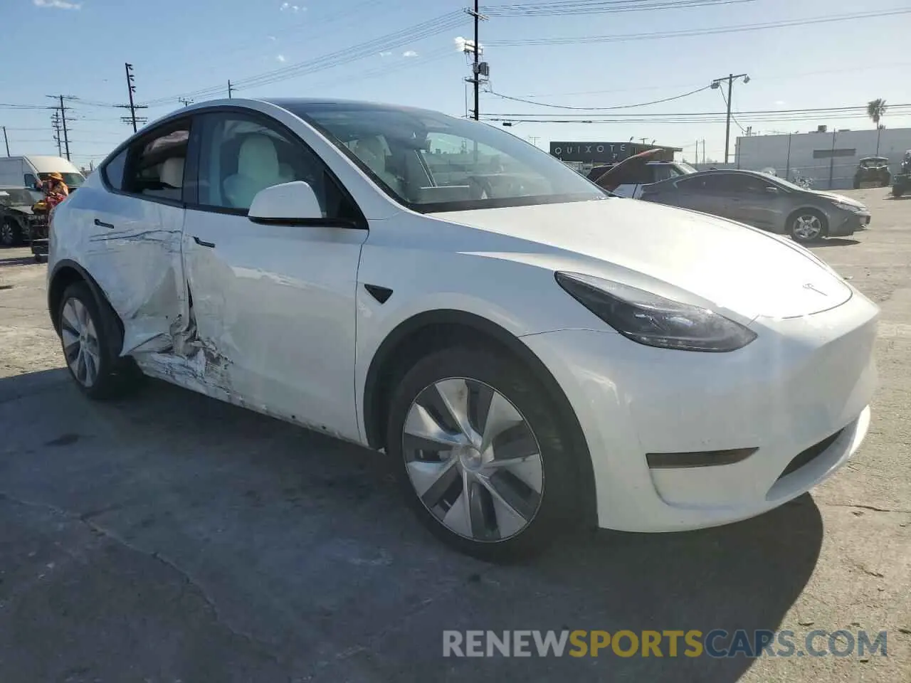 4 fotografías del automóvil dañado 7SAYGDEE6RA261884 TESLA MODEL Y 2024
