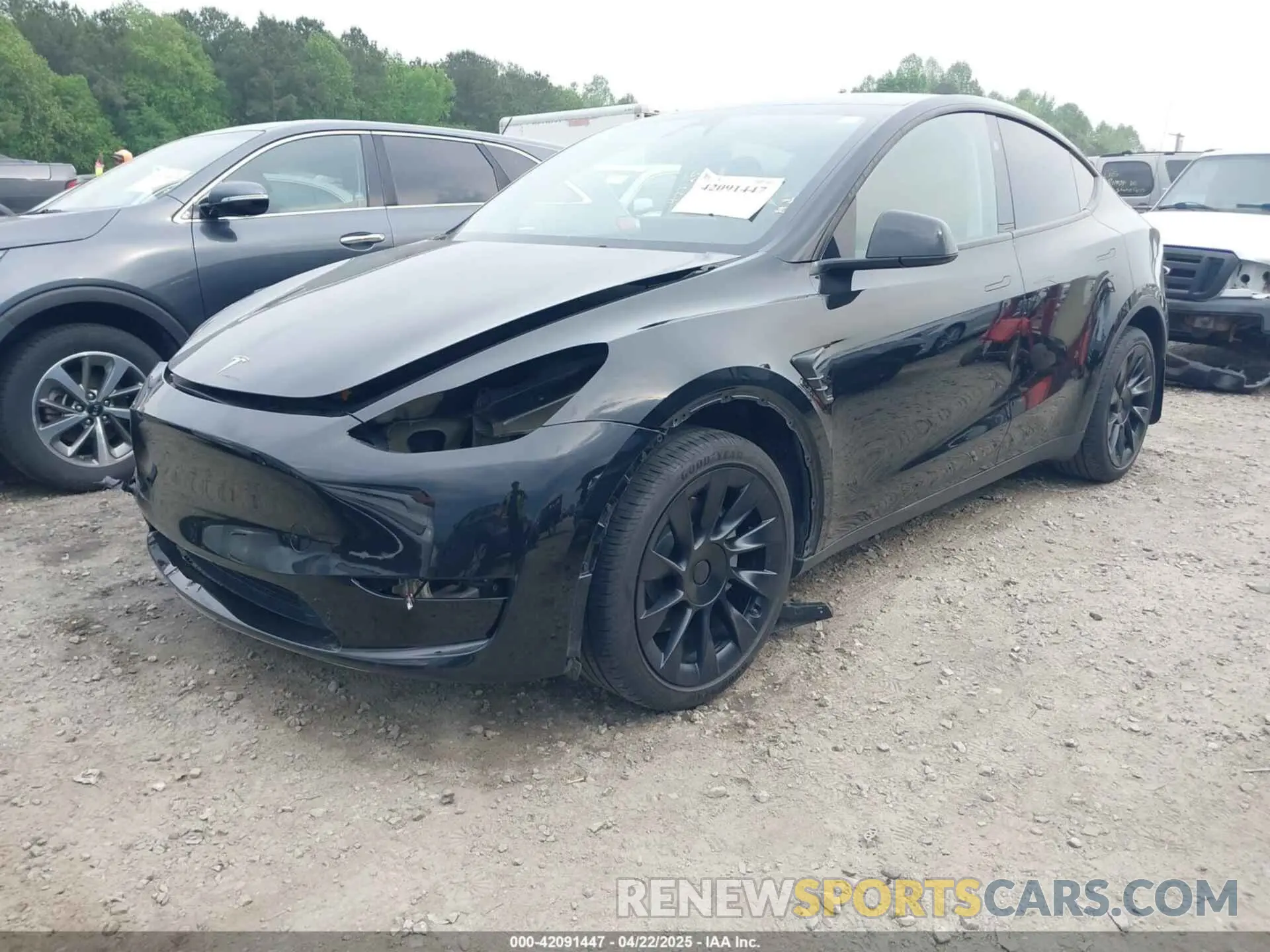 2 fotografías del automóvil dañado 7SAYGDEE6RA271573 TESLA MODEL Y 2024
