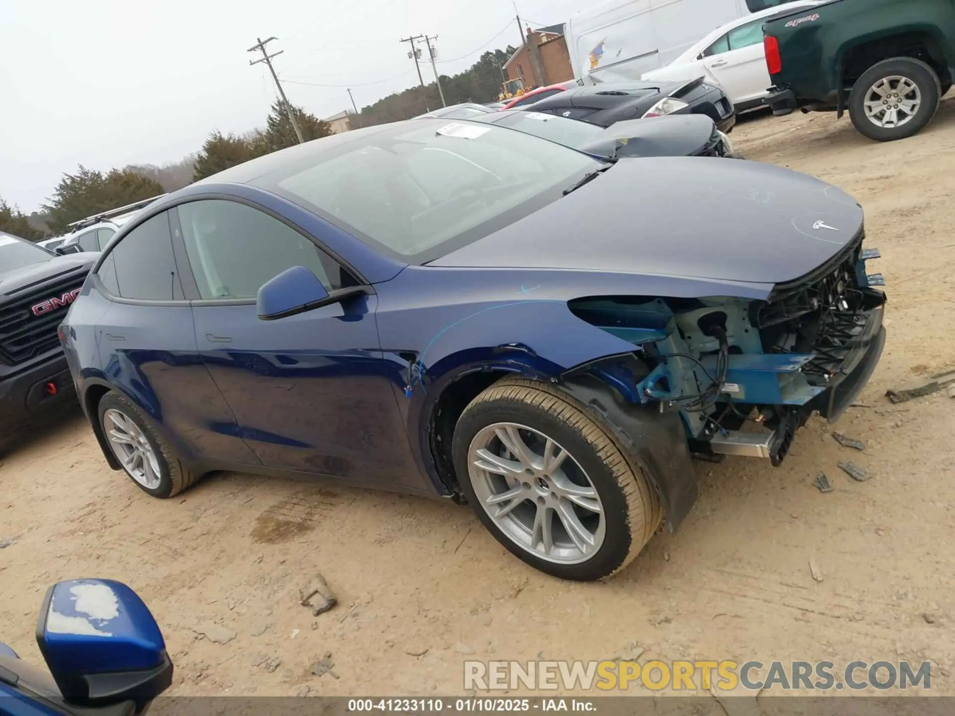 14 fotografías del automóvil dañado 7SAYGDEE6RA282945 TESLA MODEL Y 2024