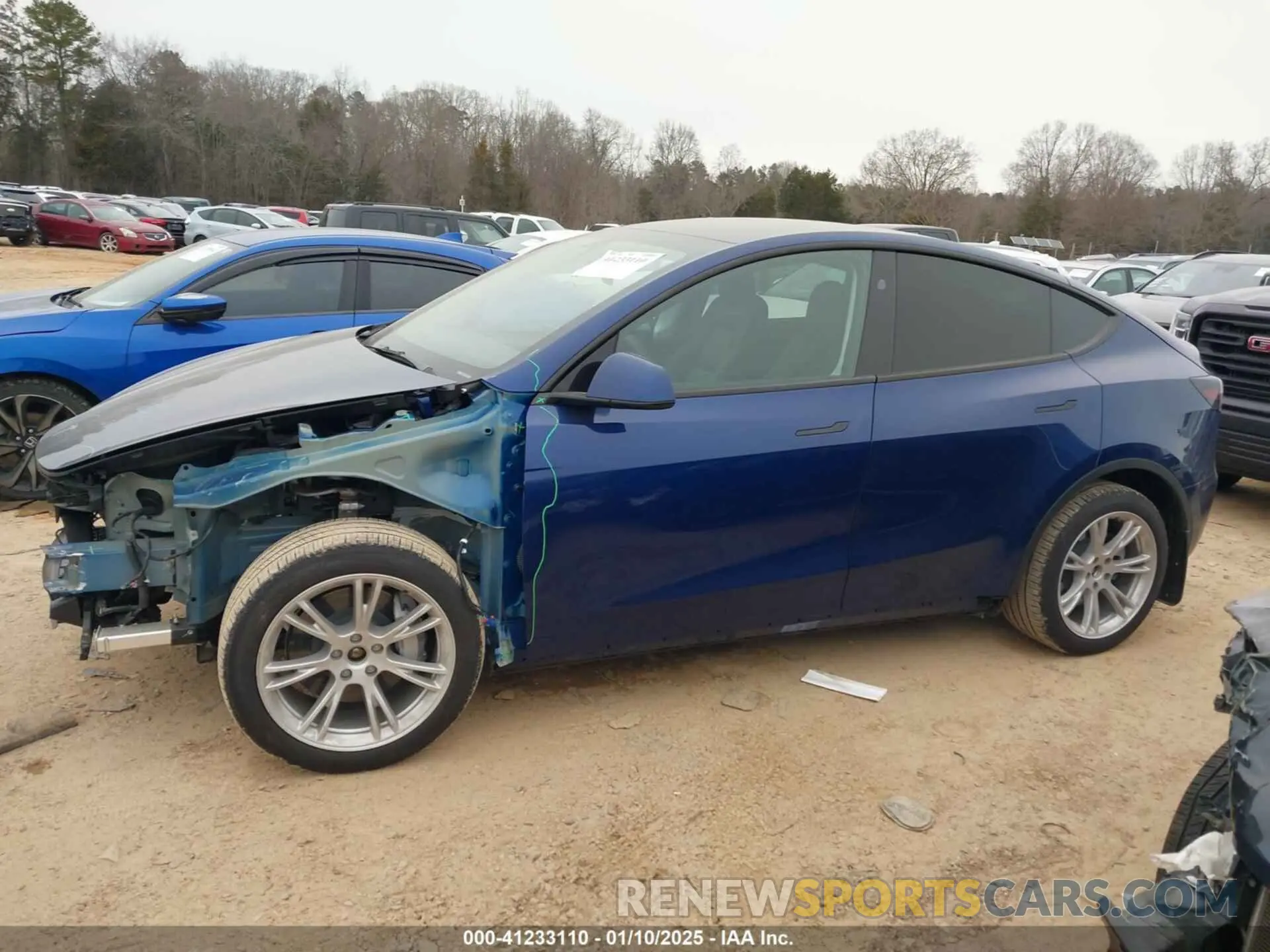 15 fotografías del automóvil dañado 7SAYGDEE6RA282945 TESLA MODEL Y 2024