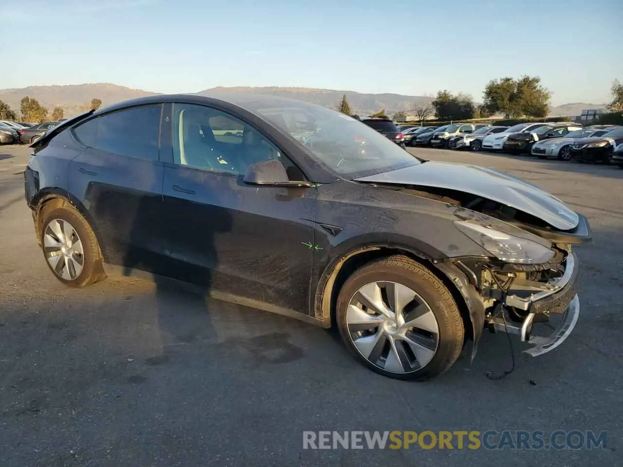 4 fotografías del automóvil dañado 7SAYGDEE6RF013752 TESLA MODEL Y 2024