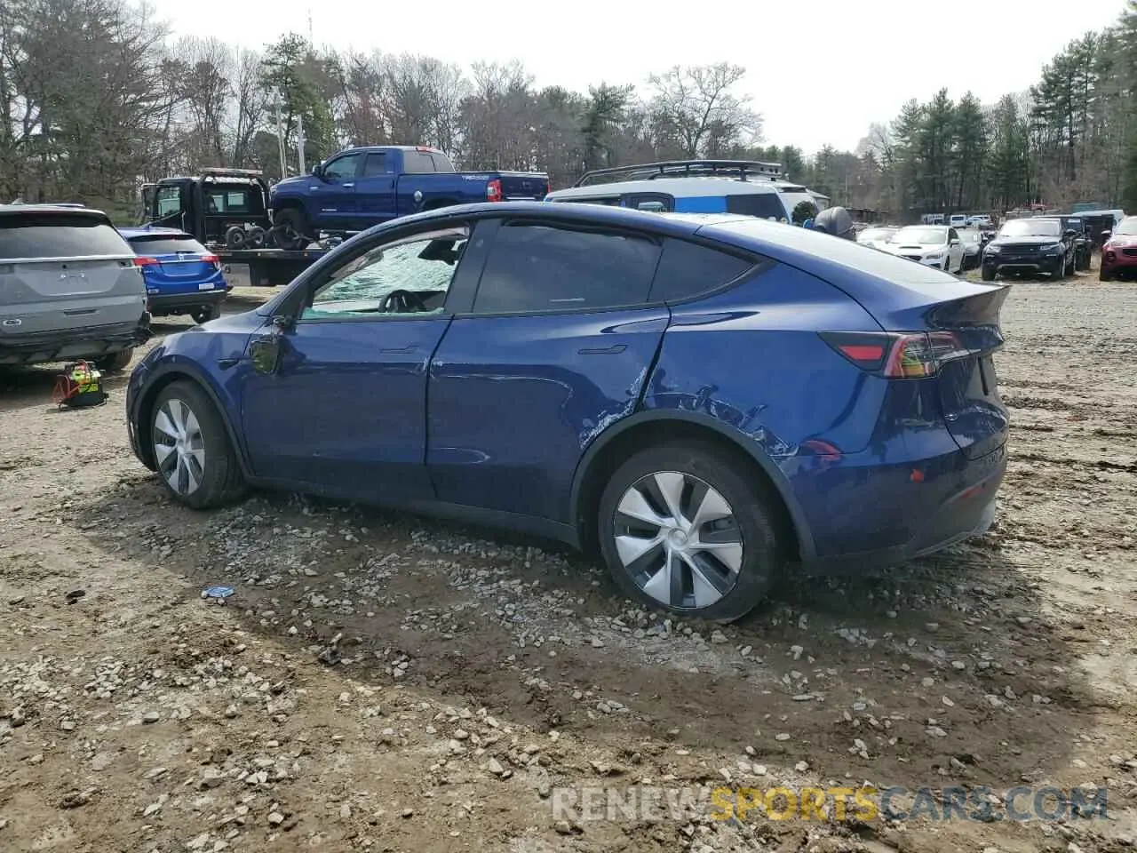 2 fotografías del automóvil dañado 7SAYGDEE6RF036075 TESLA MODEL Y 2024