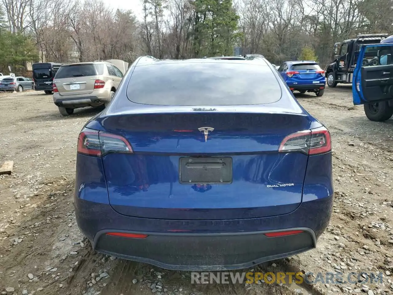 6 fotografías del automóvil dañado 7SAYGDEE6RF036075 TESLA MODEL Y 2024