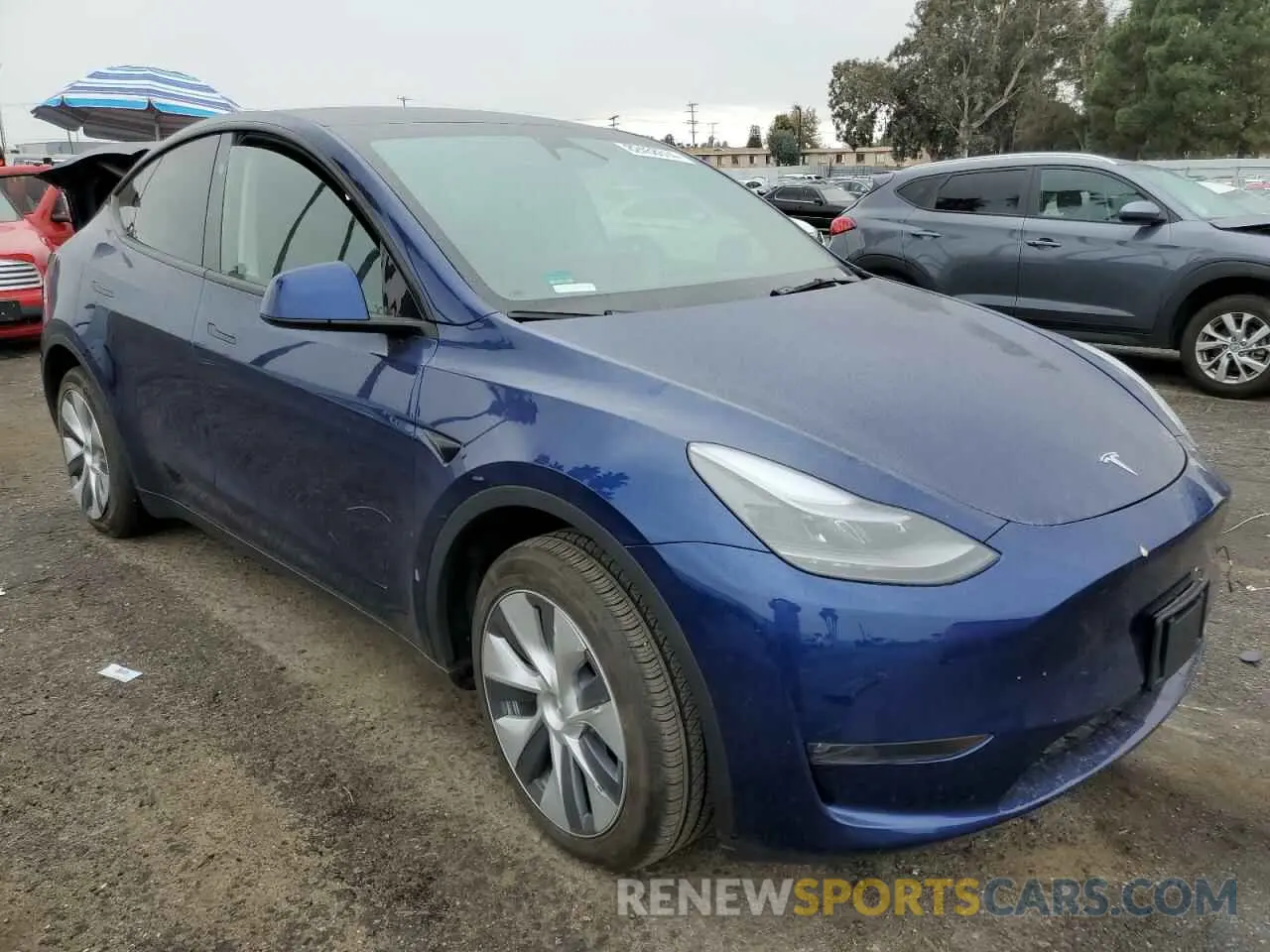 4 fotografías del automóvil dañado 7SAYGDEE6RF060277 TESLA MODEL Y 2024