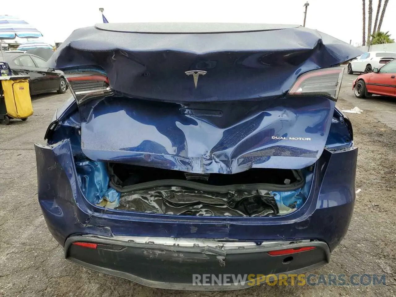 6 fotografías del automóvil dañado 7SAYGDEE6RF060277 TESLA MODEL Y 2024