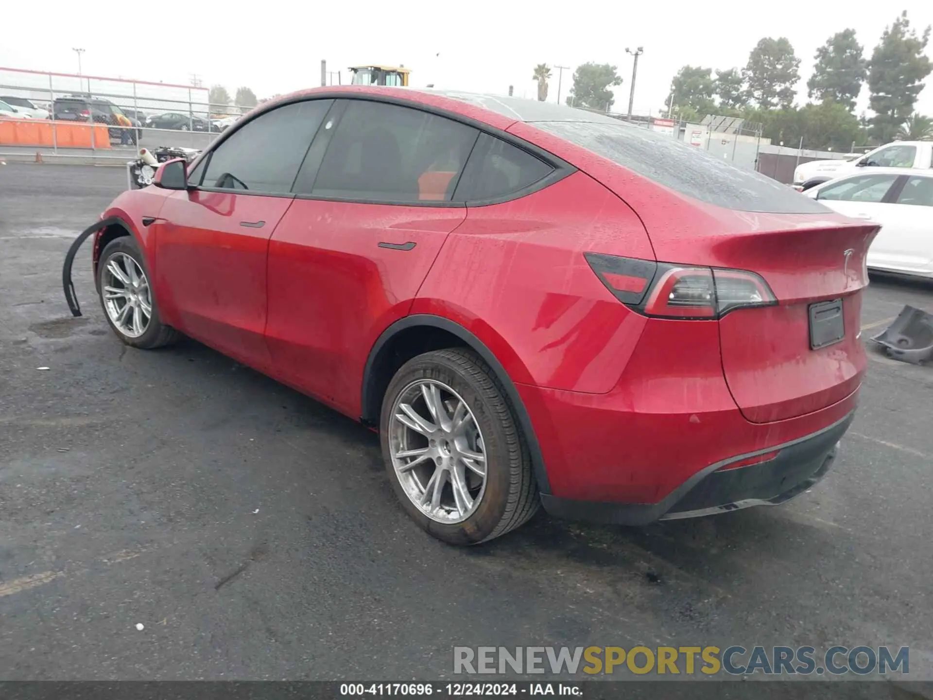 3 fotografías del automóvil dañado 7SAYGDEE6RF076107 TESLA MODEL Y 2024