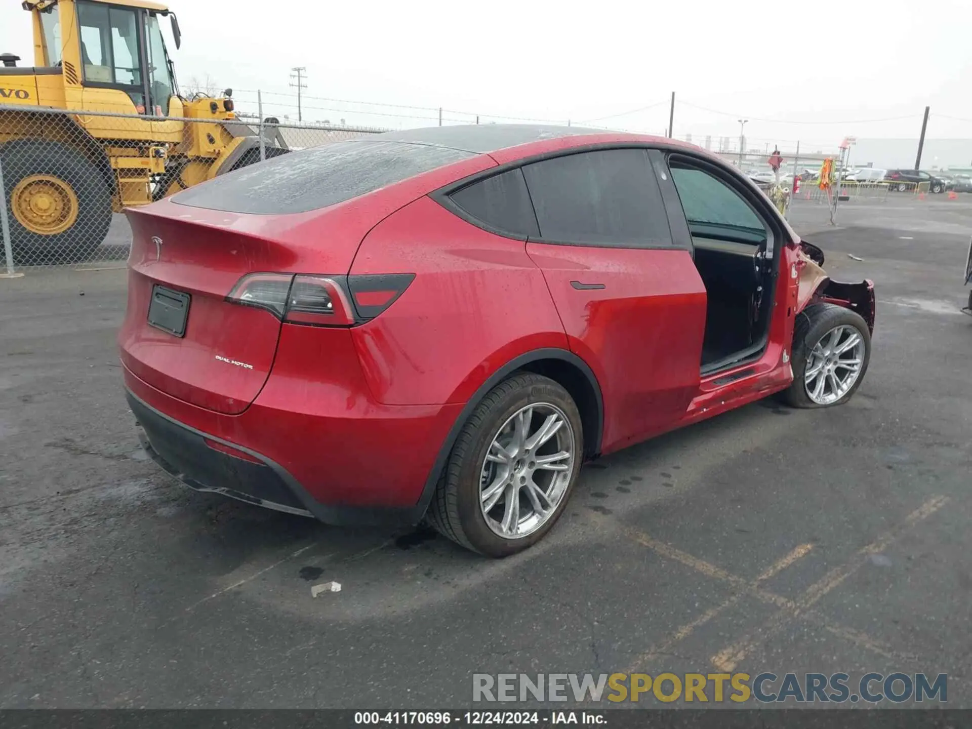 4 fotografías del automóvil dañado 7SAYGDEE6RF076107 TESLA MODEL Y 2024