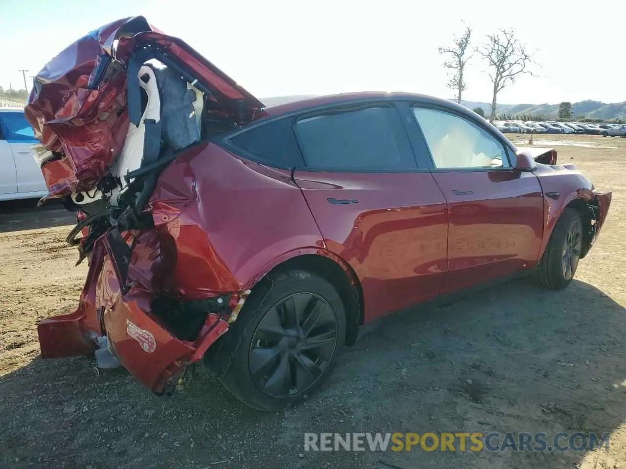3 fotografías del automóvil dañado 7SAYGDEE6RF133308 TESLA MODEL Y 2024