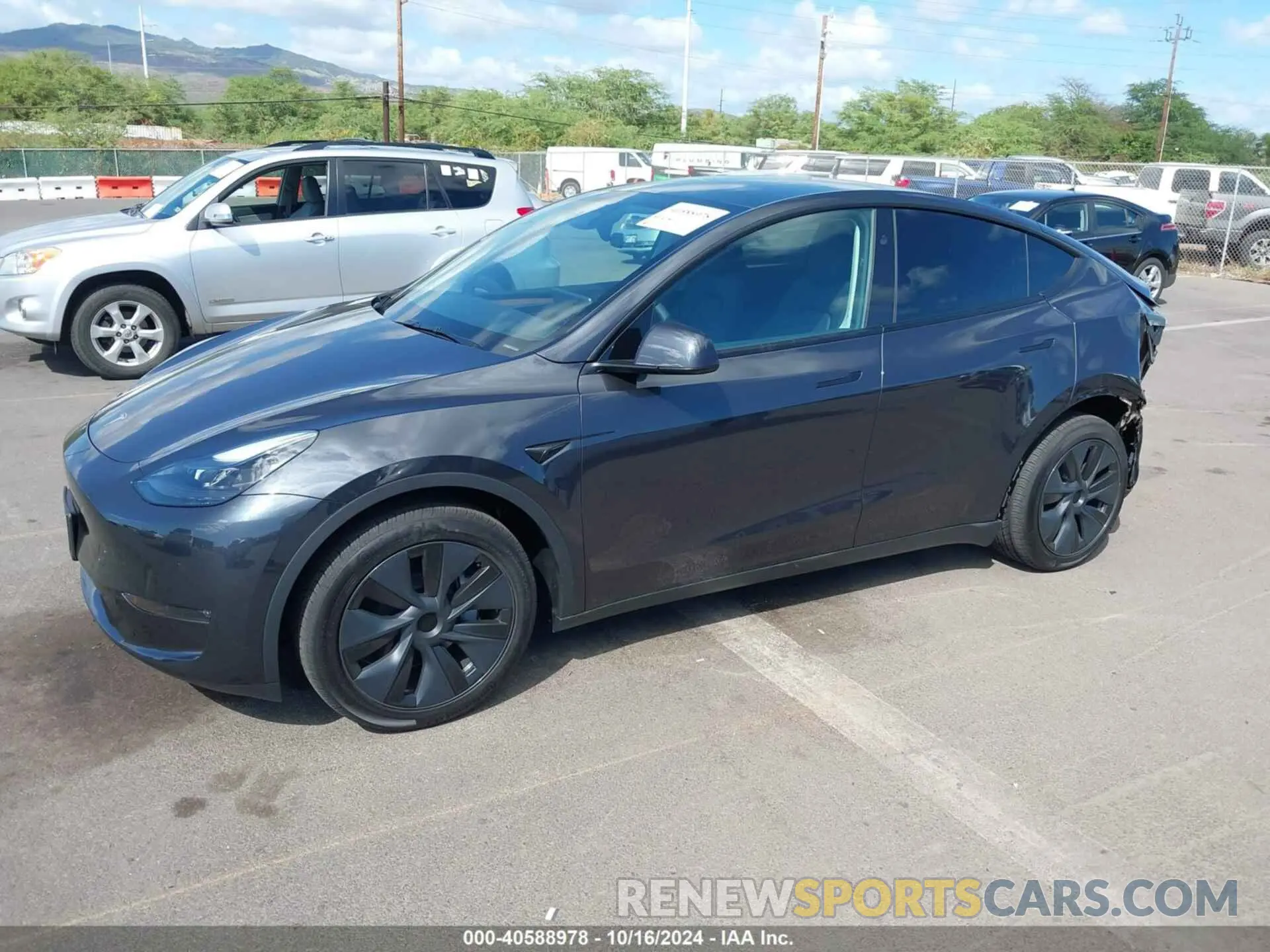 2 fotografías del automóvil dañado 7SAYGDEE6RF183836 TESLA MODEL Y 2024
