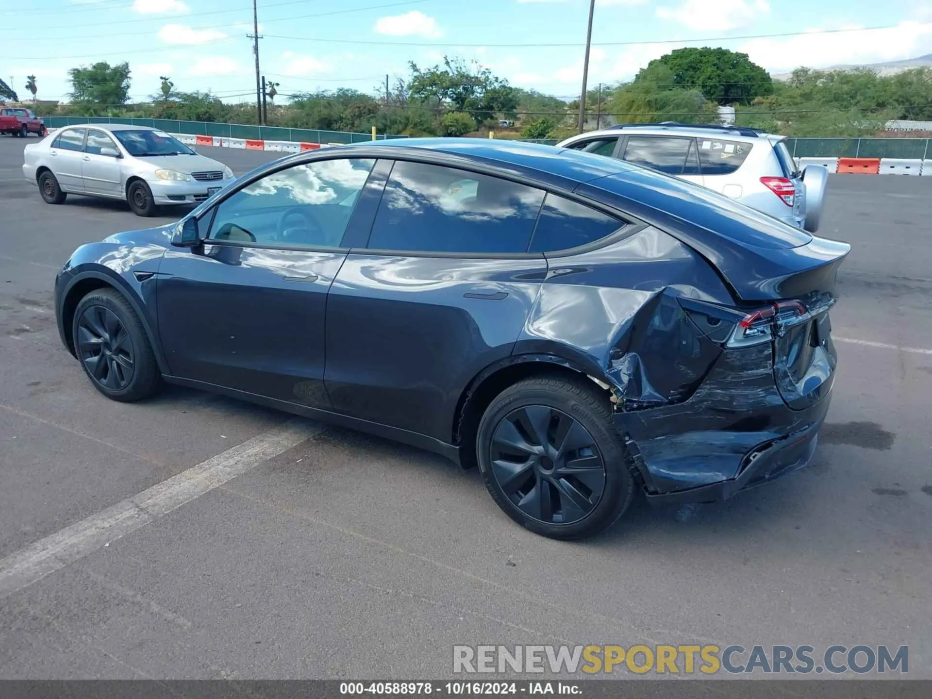 3 fotografías del automóvil dañado 7SAYGDEE6RF183836 TESLA MODEL Y 2024