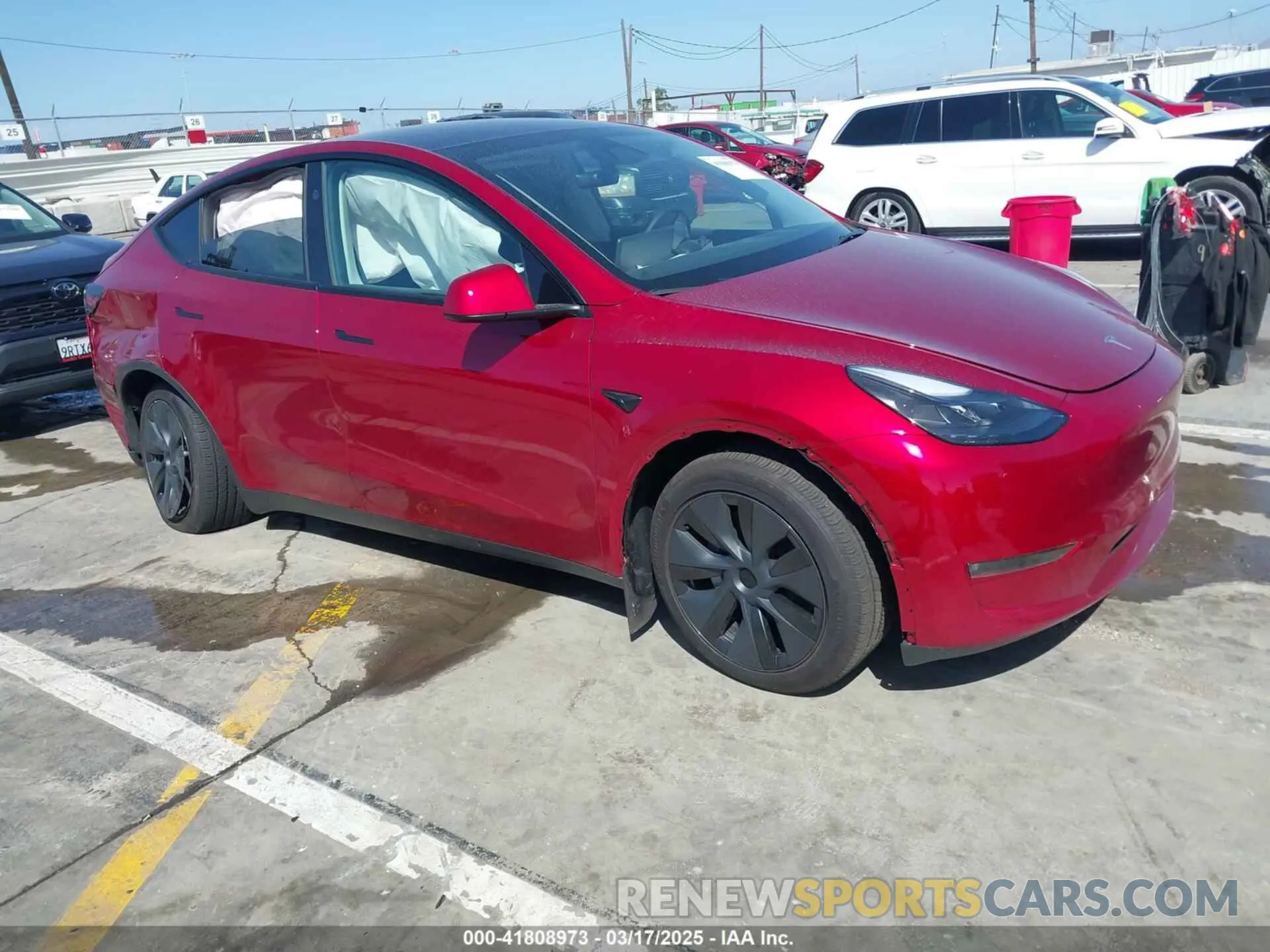 1 fotografías del automóvil dañado 7SAYGDEE6RF190947 TESLA MODEL Y 2024