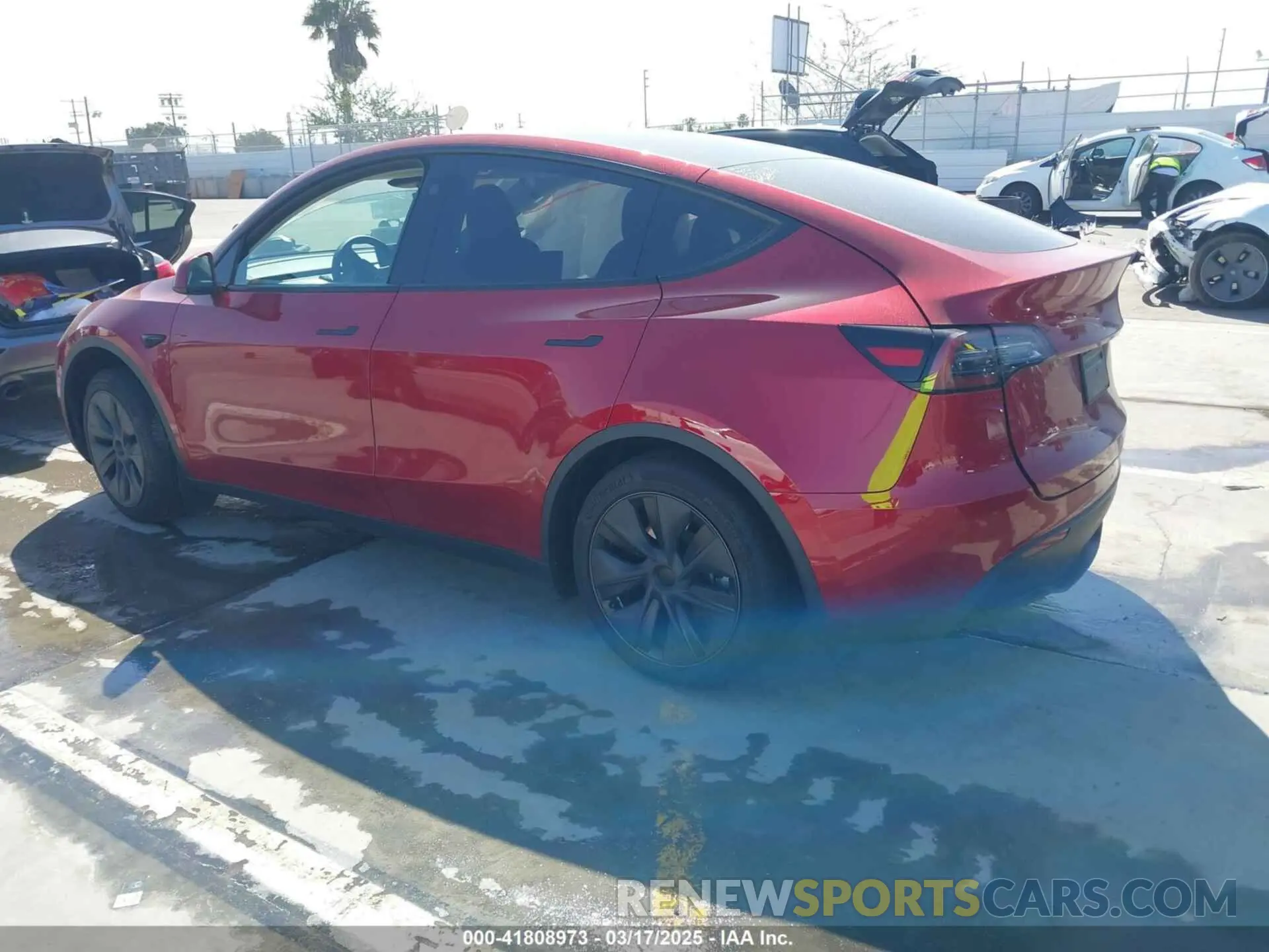 3 fotografías del automóvil dañado 7SAYGDEE6RF190947 TESLA MODEL Y 2024