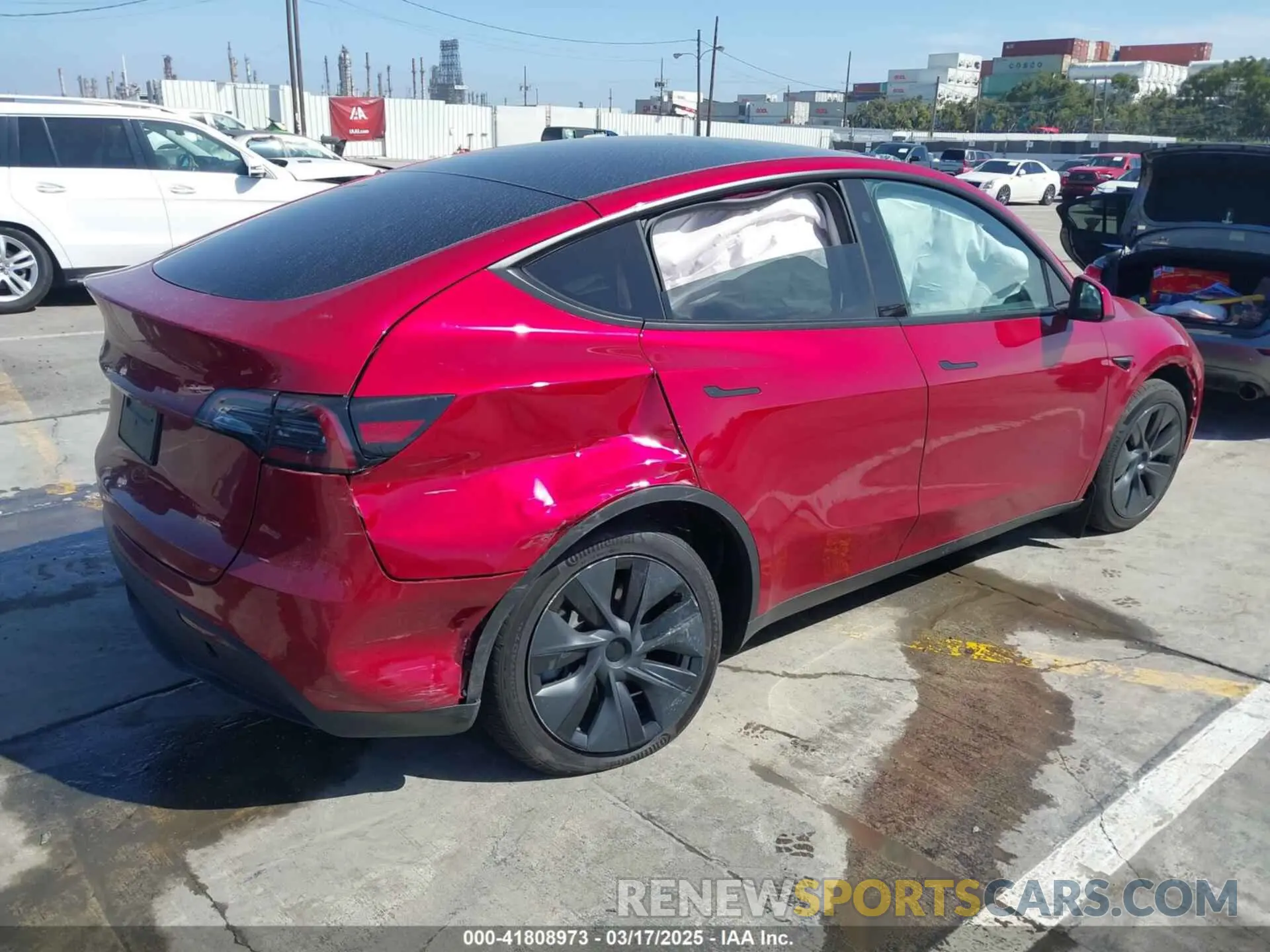 4 fotografías del automóvil dañado 7SAYGDEE6RF190947 TESLA MODEL Y 2024