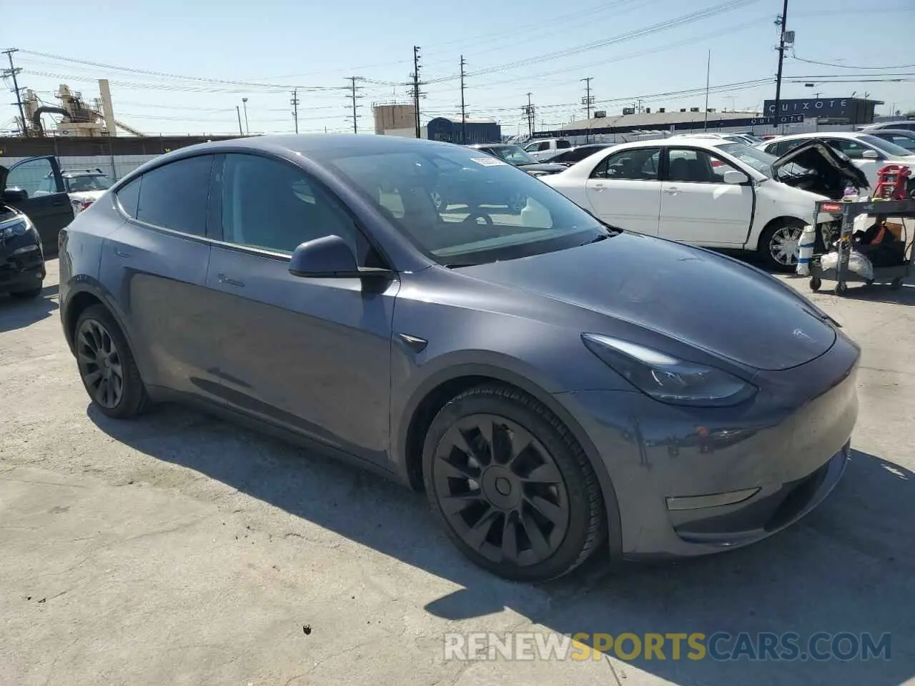 4 fotografías del automóvil dañado 7SAYGDEE7RA216985 TESLA MODEL Y 2024