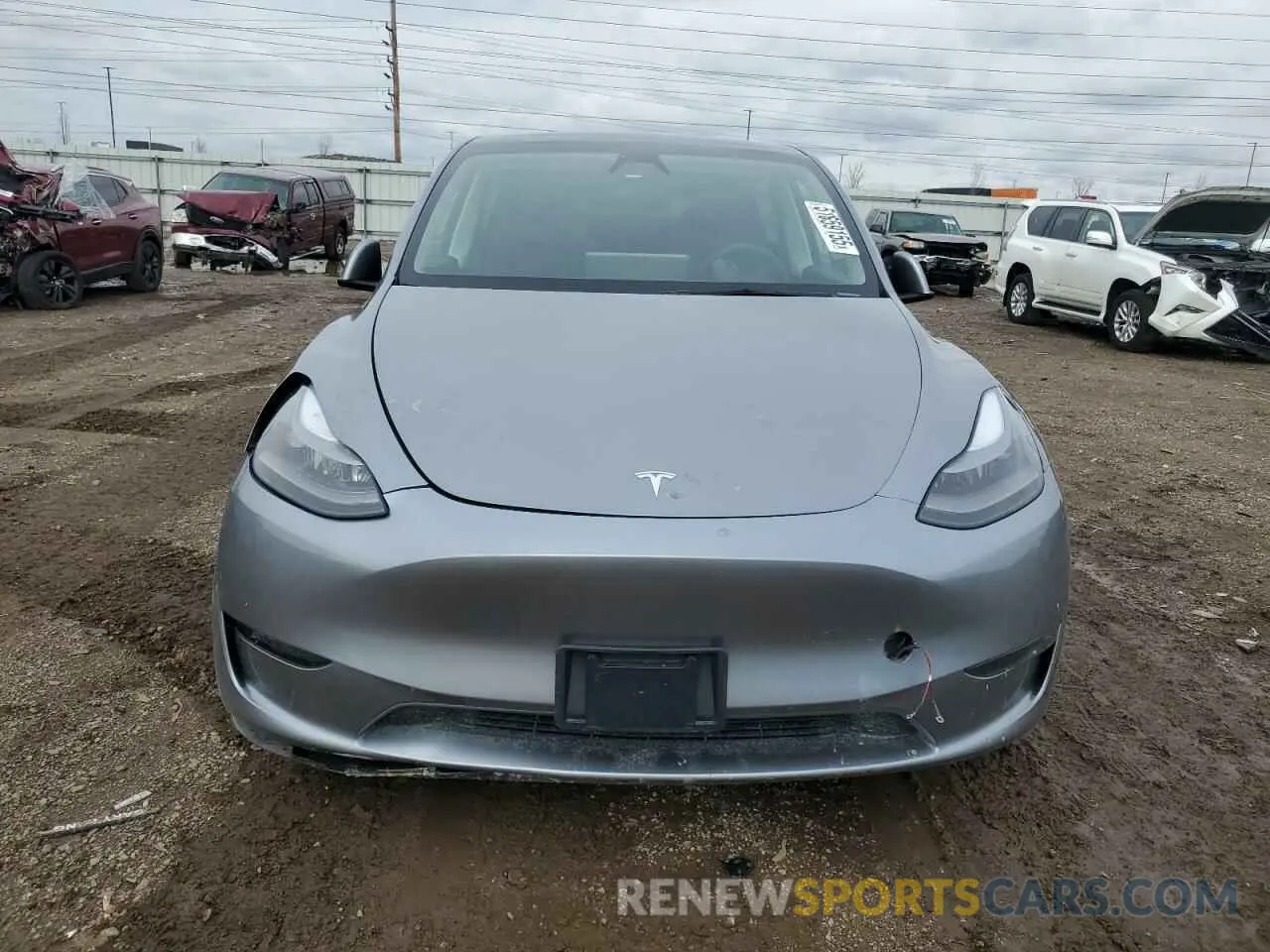 5 fotografías del automóvil dañado 7SAYGDEE7RA288057 TESLA MODEL Y 2024