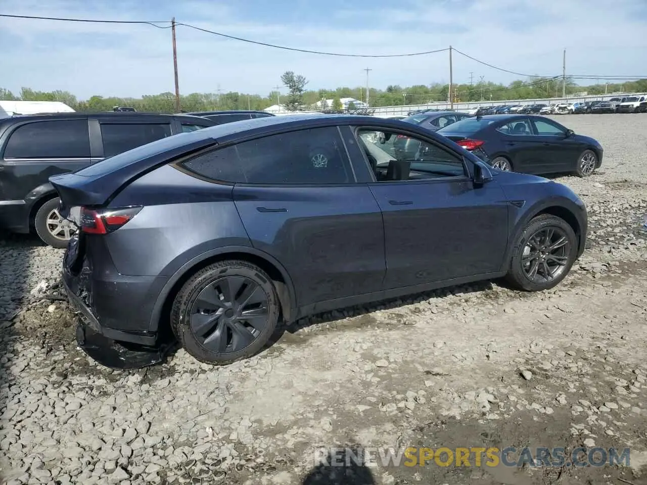 3 fotografías del automóvil dañado 7SAYGDEE7RA307013 TESLA MODEL Y 2024