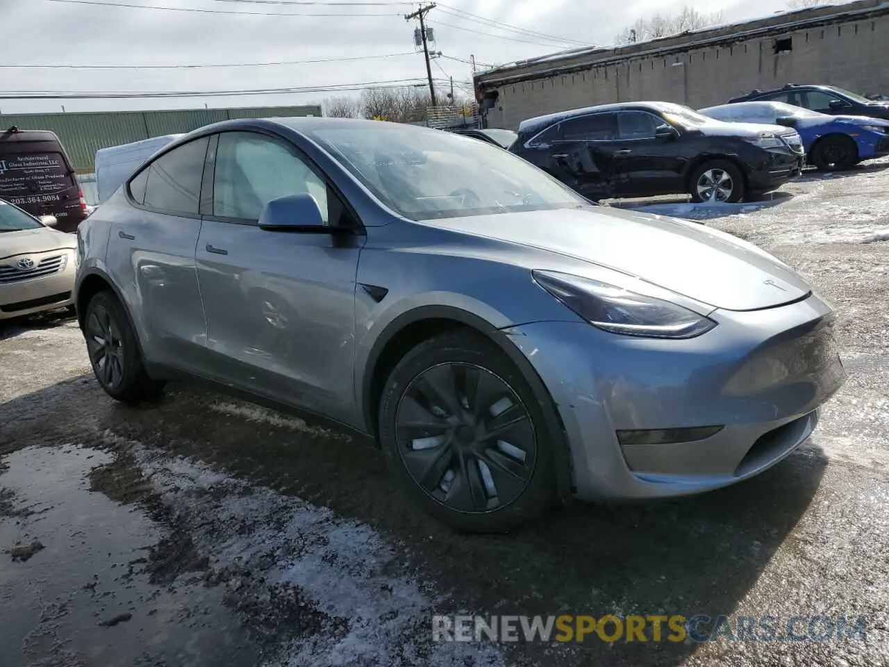4 fotografías del automóvil dañado 7SAYGDEE7RA330095 TESLA MODEL Y 2024