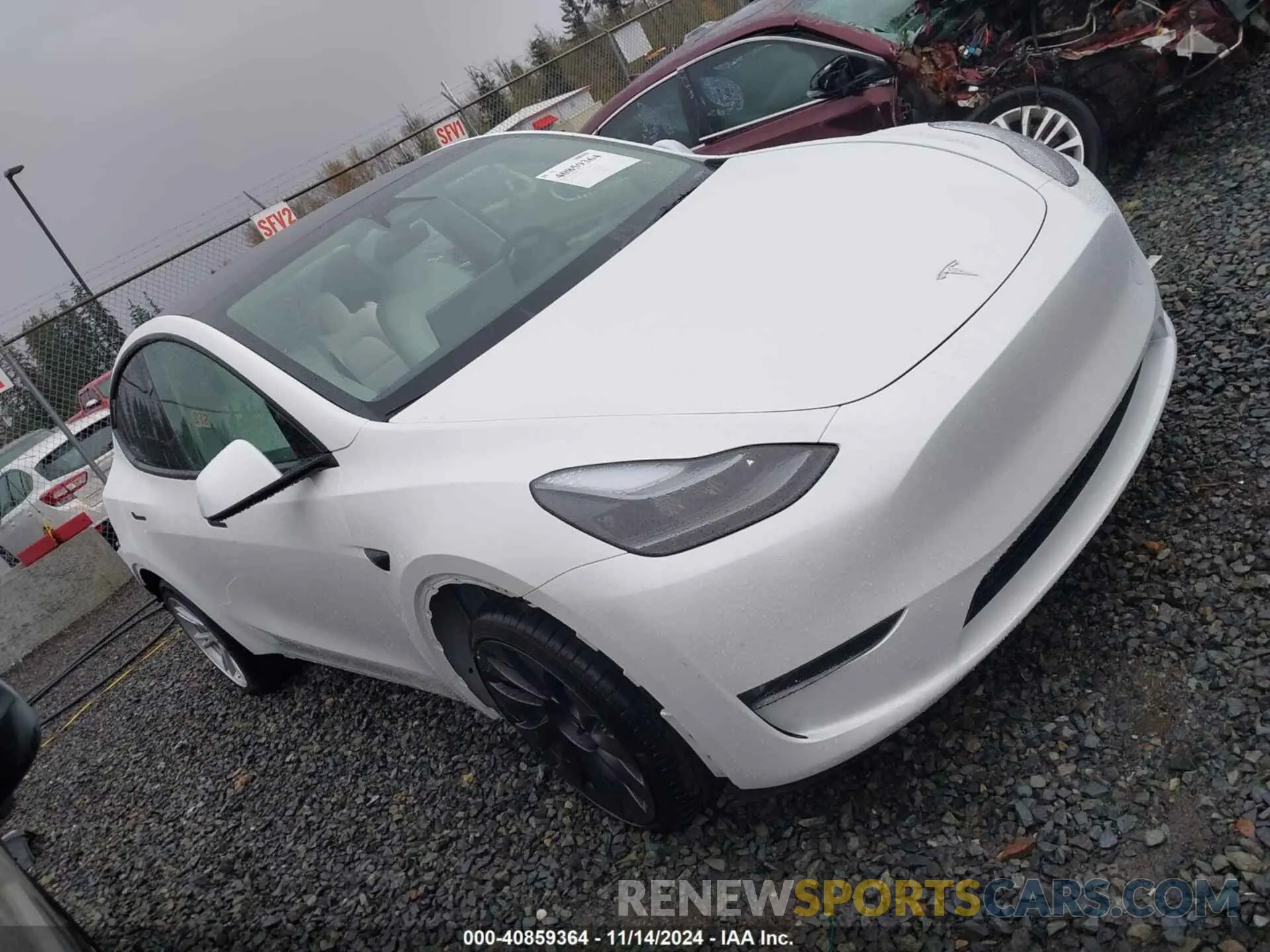 1 fotografías del automóvil dañado 7SAYGDEE7RF083700 TESLA MODEL Y 2024