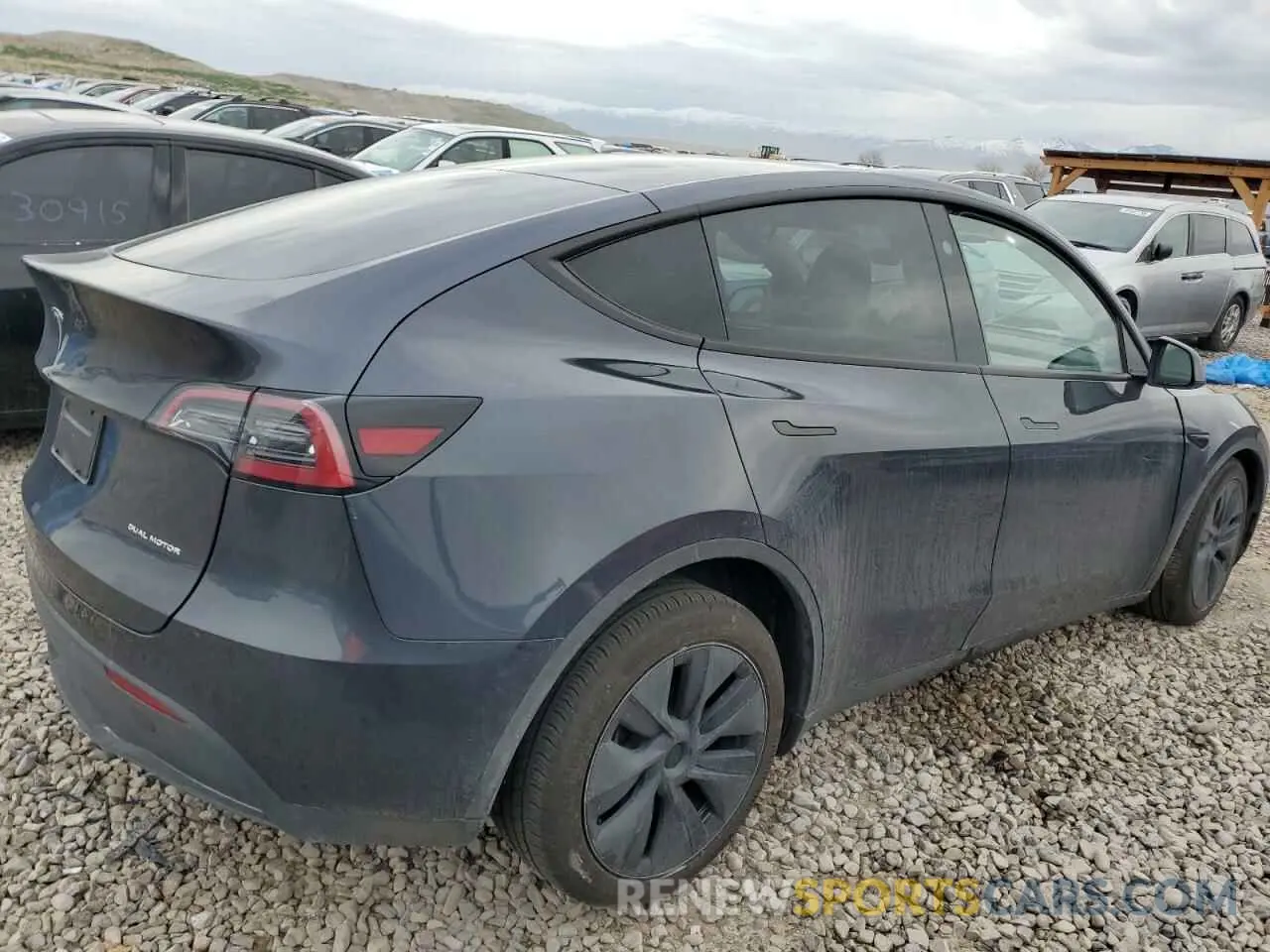 3 fotografías del automóvil dañado 7SAYGDEE7RF158721 TESLA MODEL Y 2024