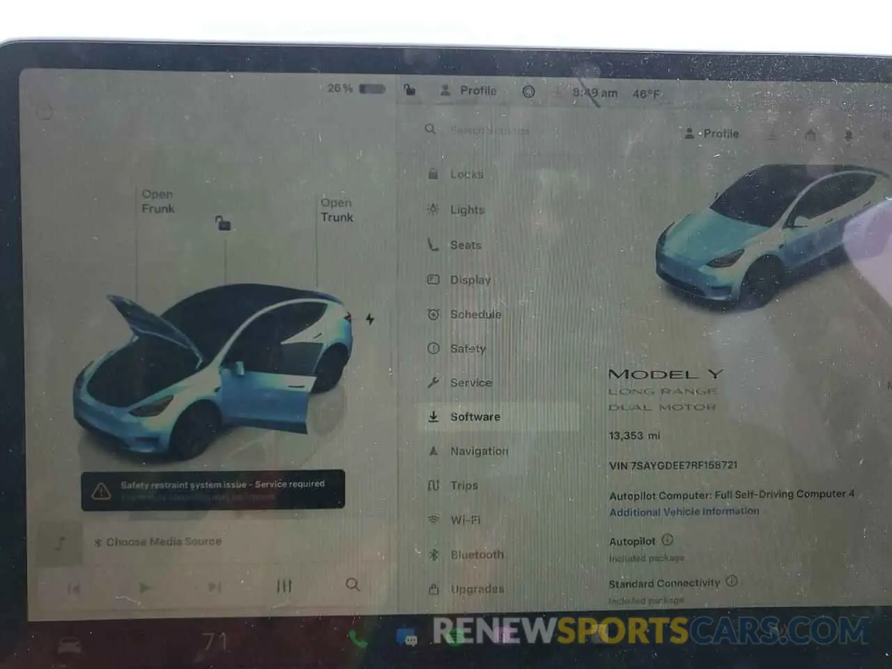 9 fotografías del automóvil dañado 7SAYGDEE7RF158721 TESLA MODEL Y 2024