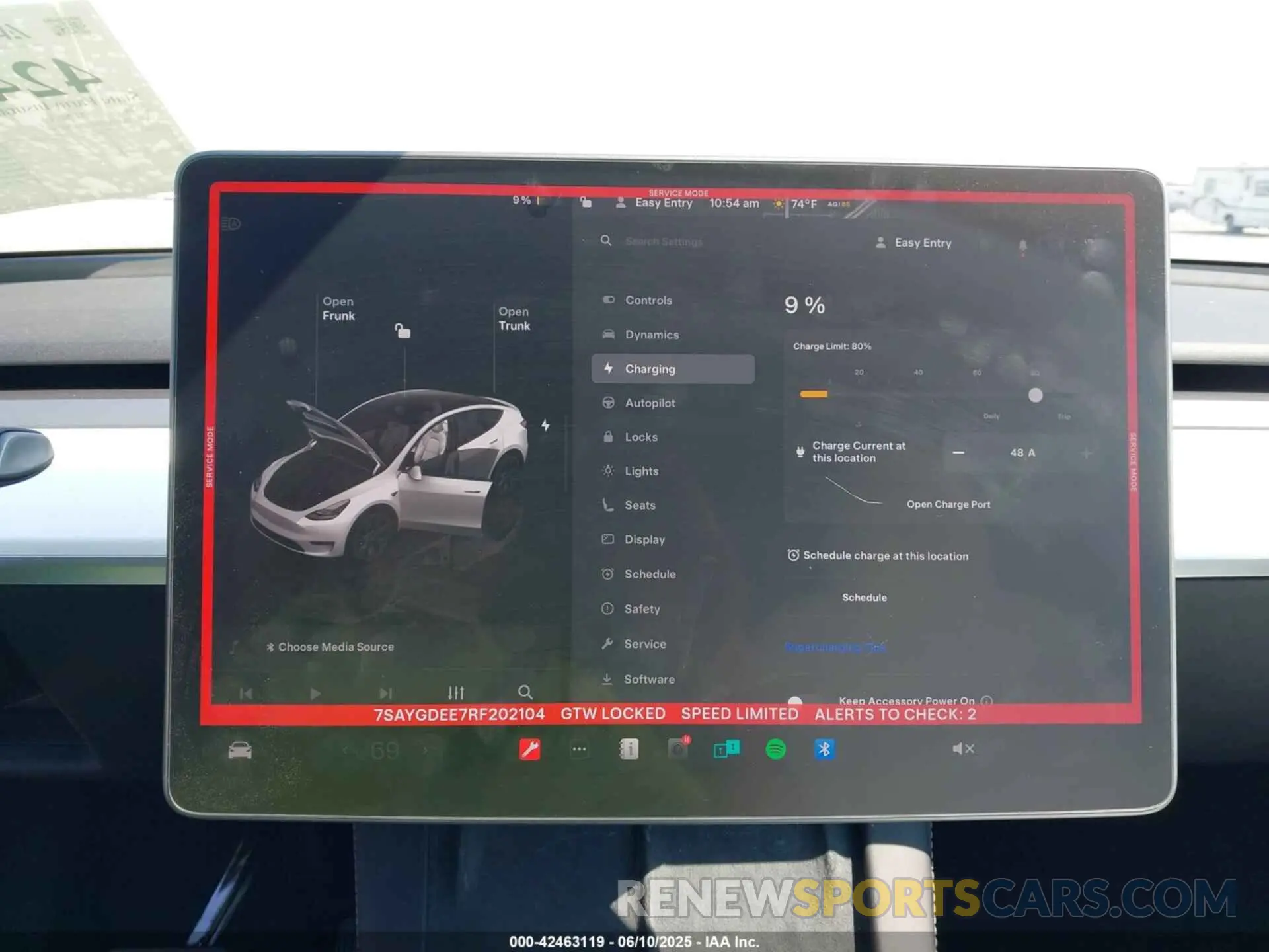 18 fotografías del automóvil dañado 7SAYGDEE7RF202104 TESLA MODEL Y 2024