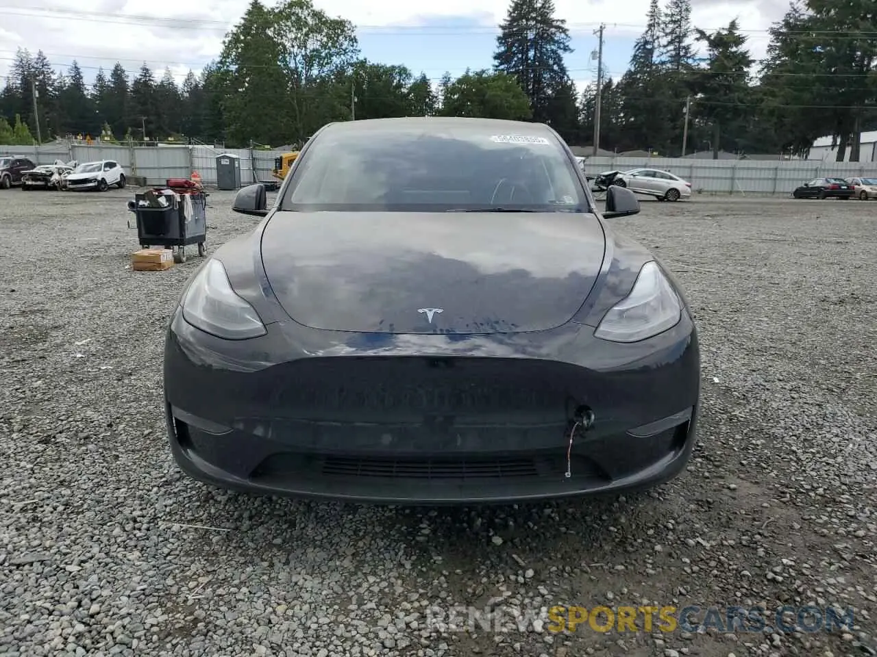 5 fotografías del automóvil dañado 7SAYGDEE7RF985344 TESLA MODEL Y 2024