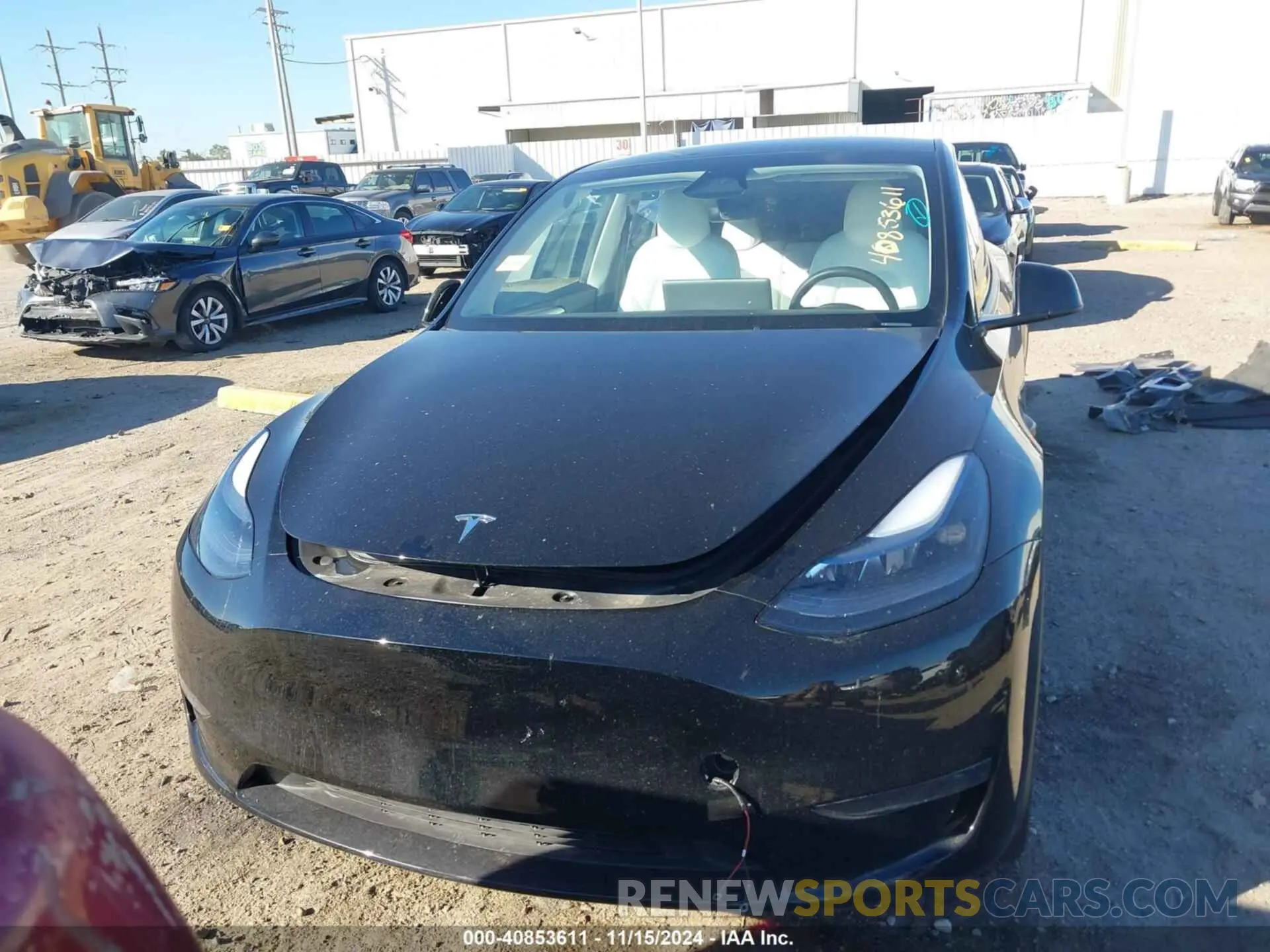12 fotografías del automóvil dañado 7SAYGDEE8RA222844 TESLA MODEL Y 2024