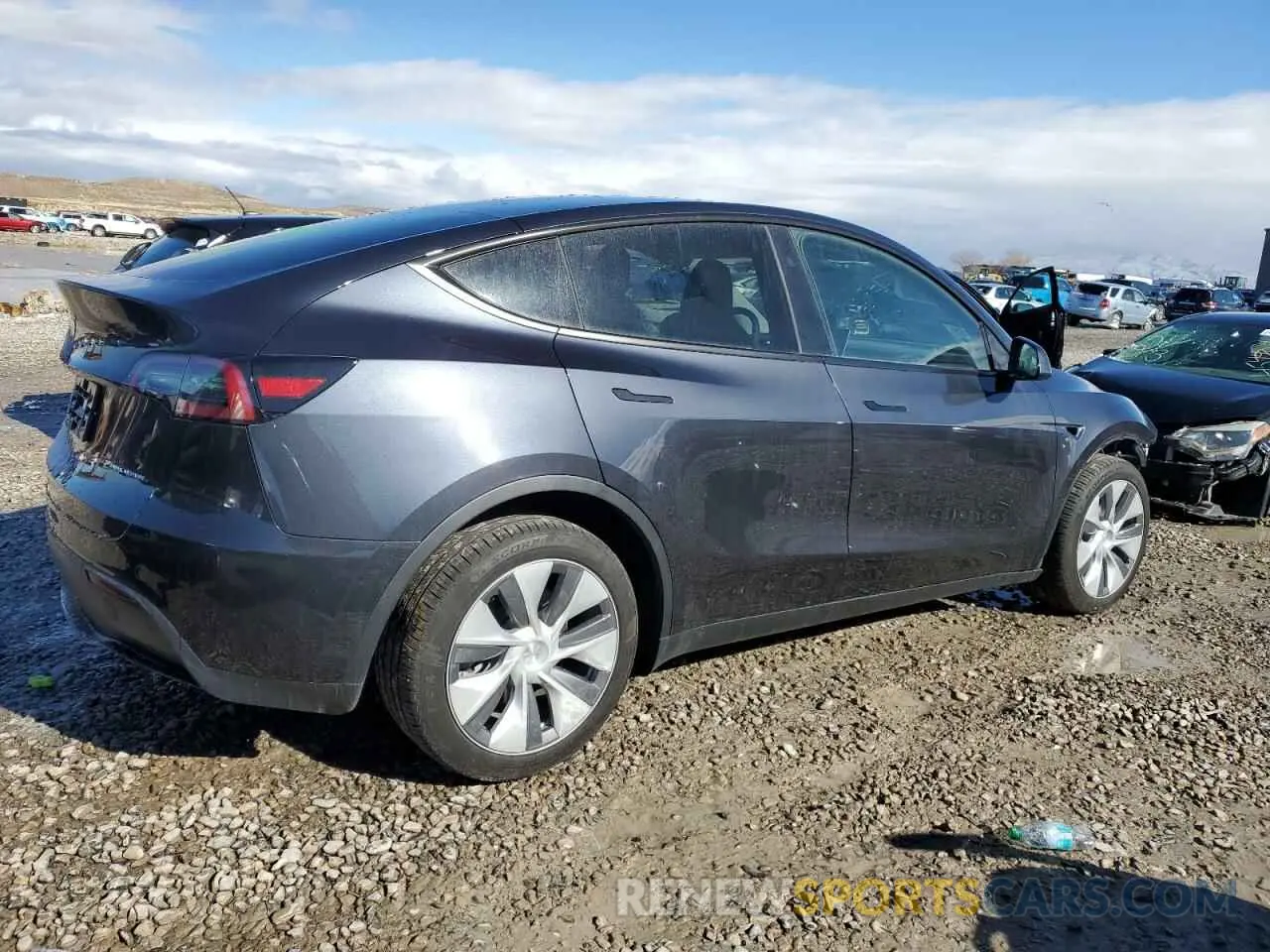 3 fotografías del automóvil dañado 7SAYGDEE8RA234184 TESLA MODEL Y 2024