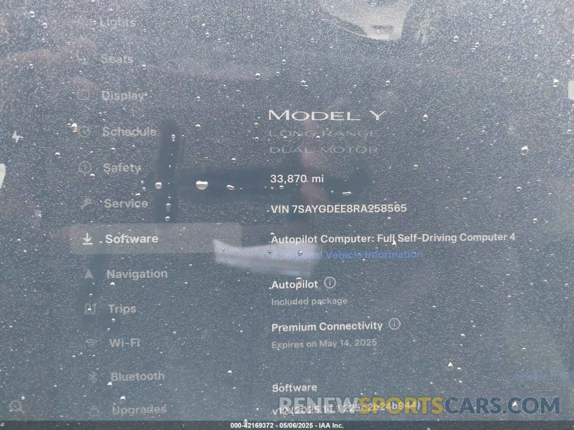 7 fotografías del automóvil dañado 7SAYGDEE8RA258565 TESLA MODEL Y 2024
