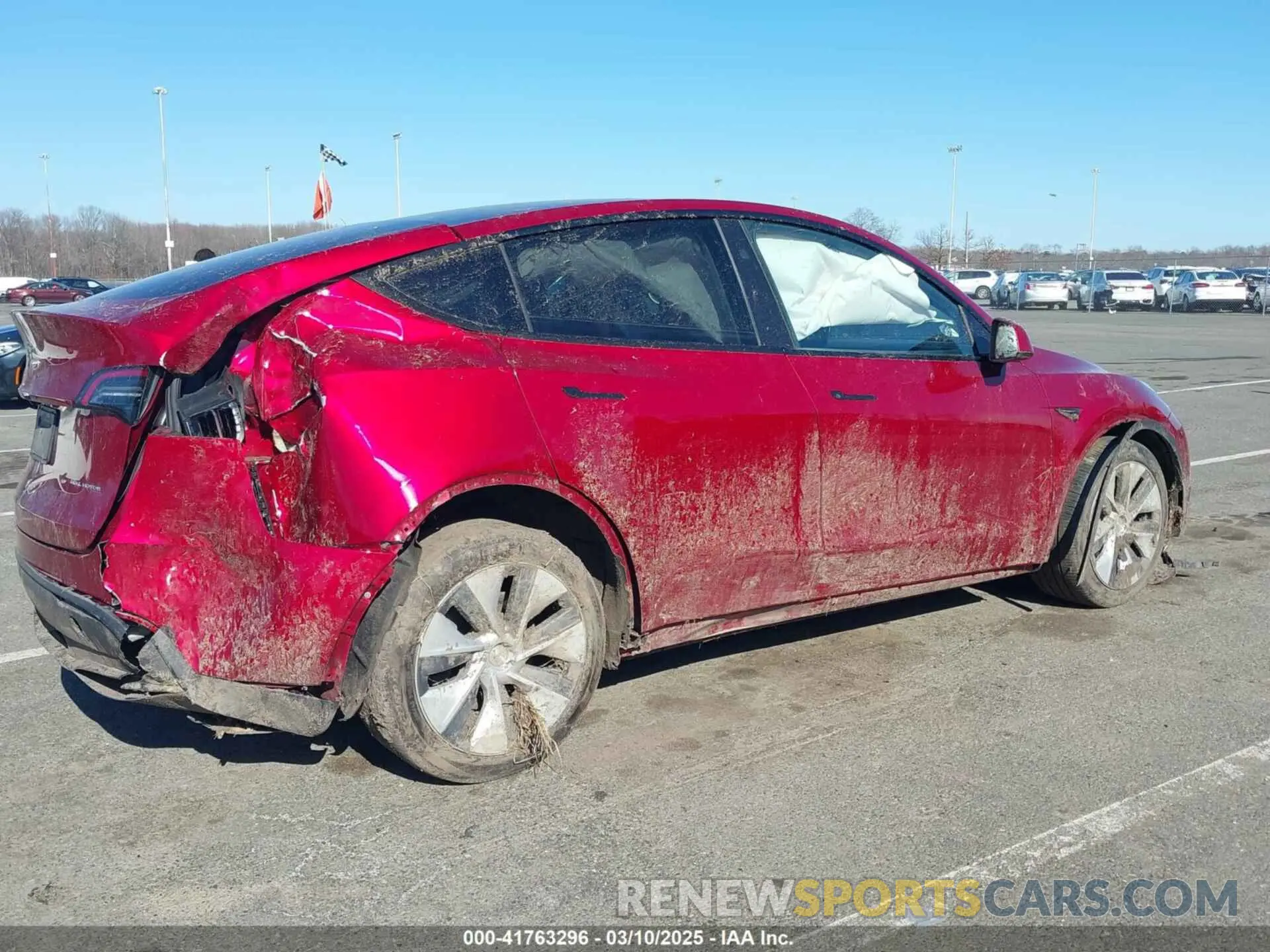 6 fotografías del automóvil dañado 7SAYGDEE8RA259585 TESLA MODEL Y 2024