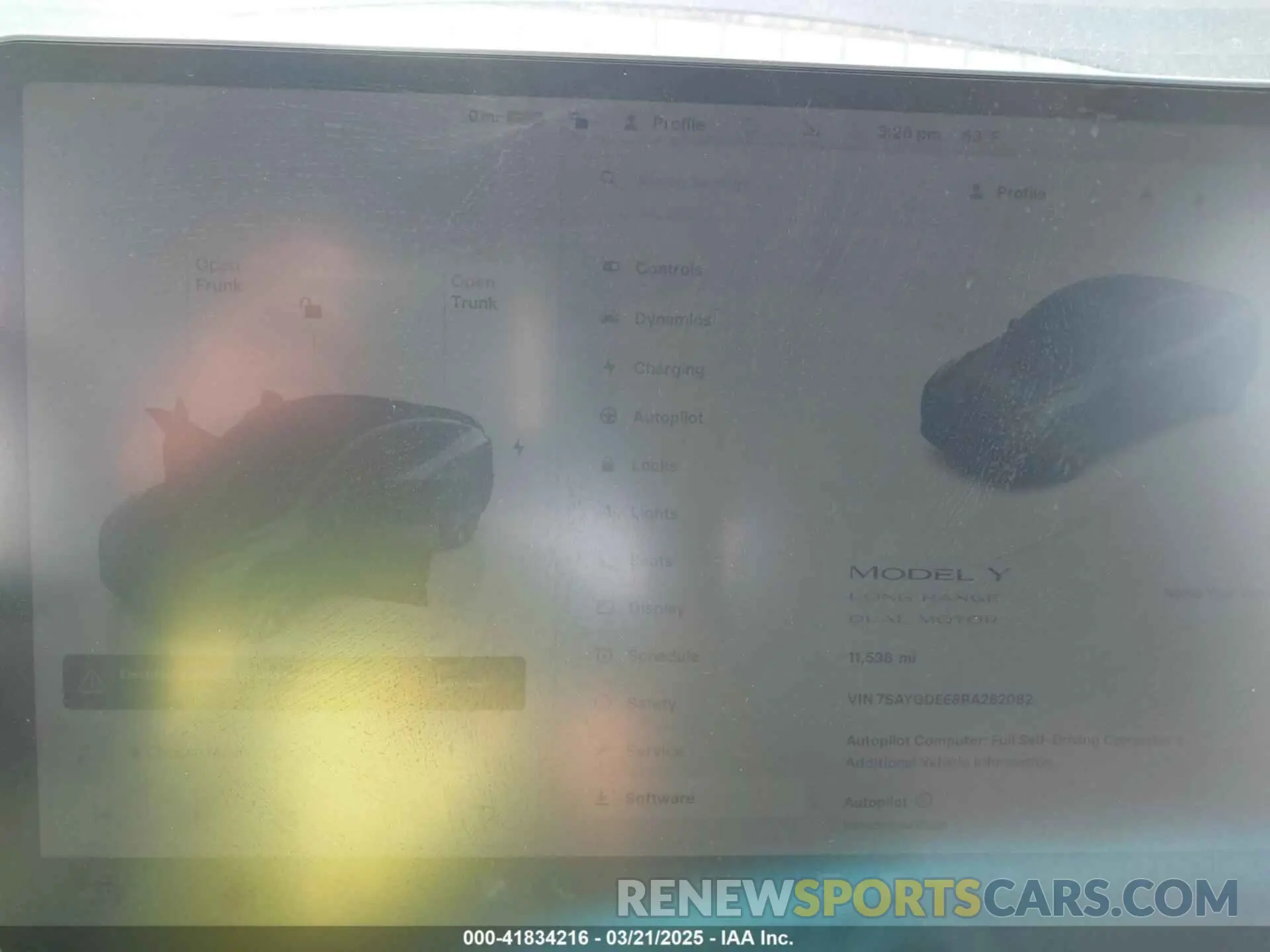 7 fotografías del automóvil dañado 7SAYGDEE8RA262082 TESLA MODEL Y 2024