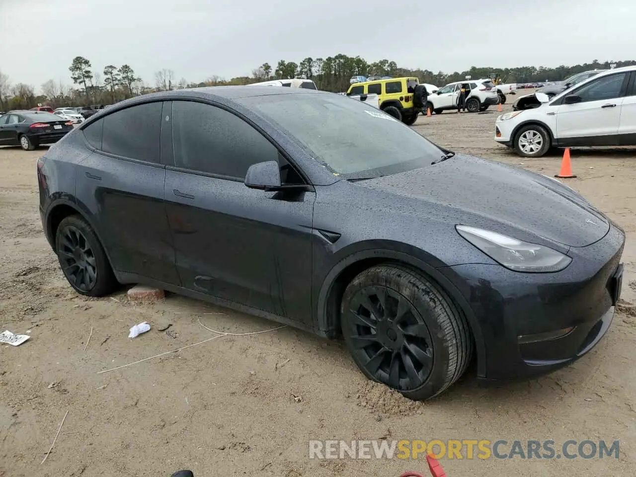4 fotografías del automóvil dañado 7SAYGDEE8RA280887 TESLA MODEL Y 2024