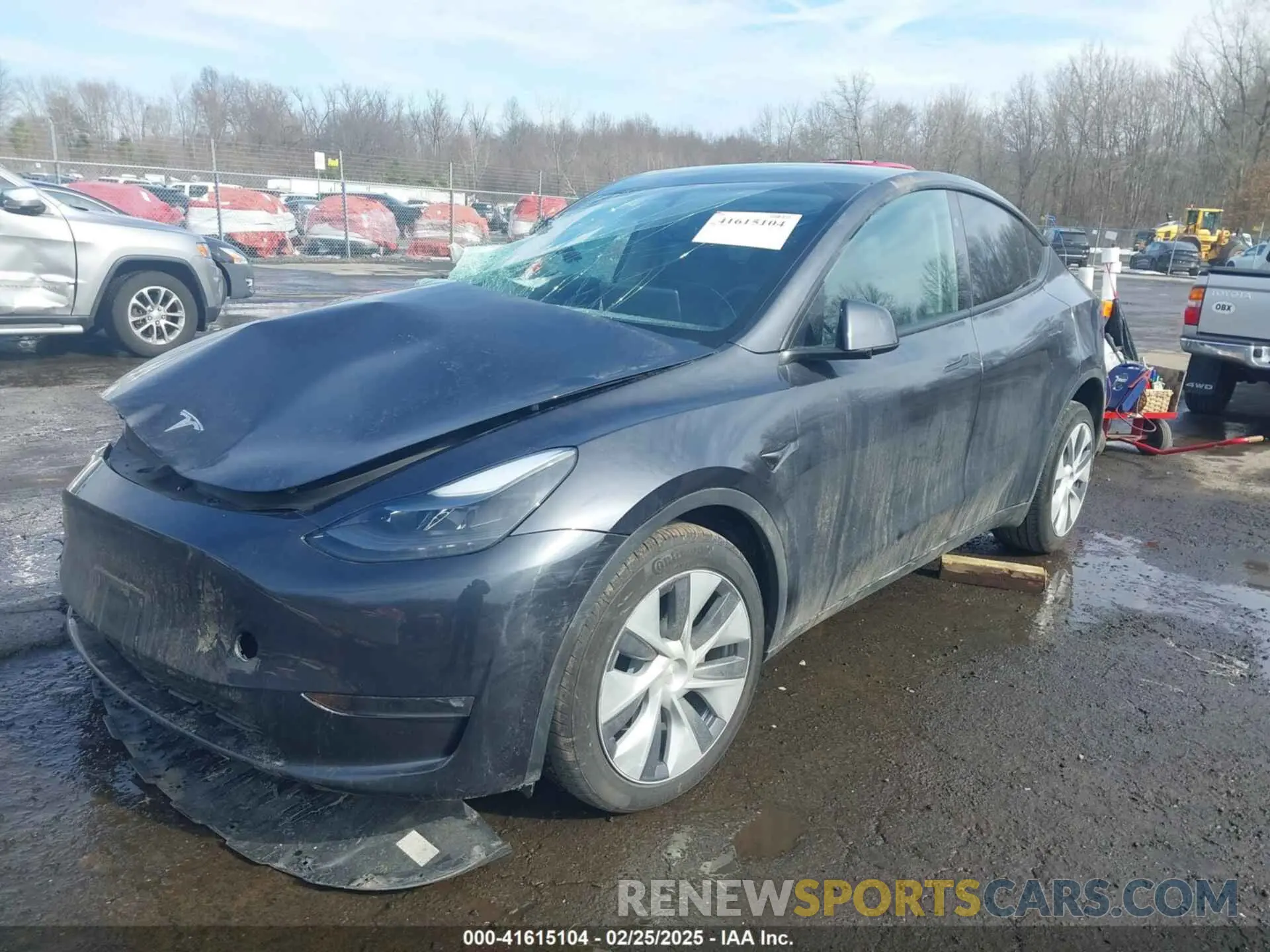2 fotografías del automóvil dañado 7SAYGDEE8RF084936 TESLA MODEL Y 2024