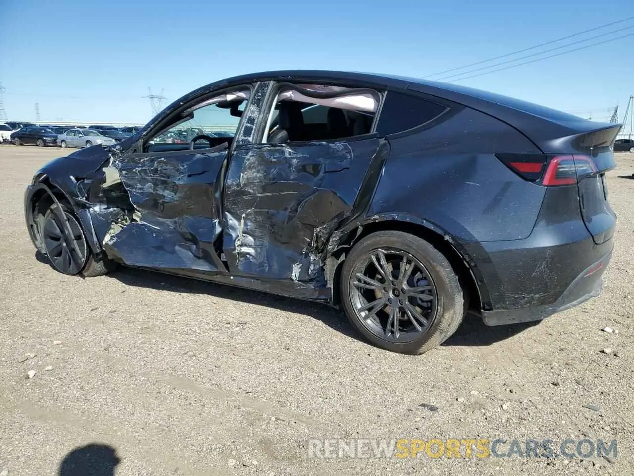 2 fotografías del automóvil dañado 7SAYGDEE8RF119975 TESLA MODEL Y 2024