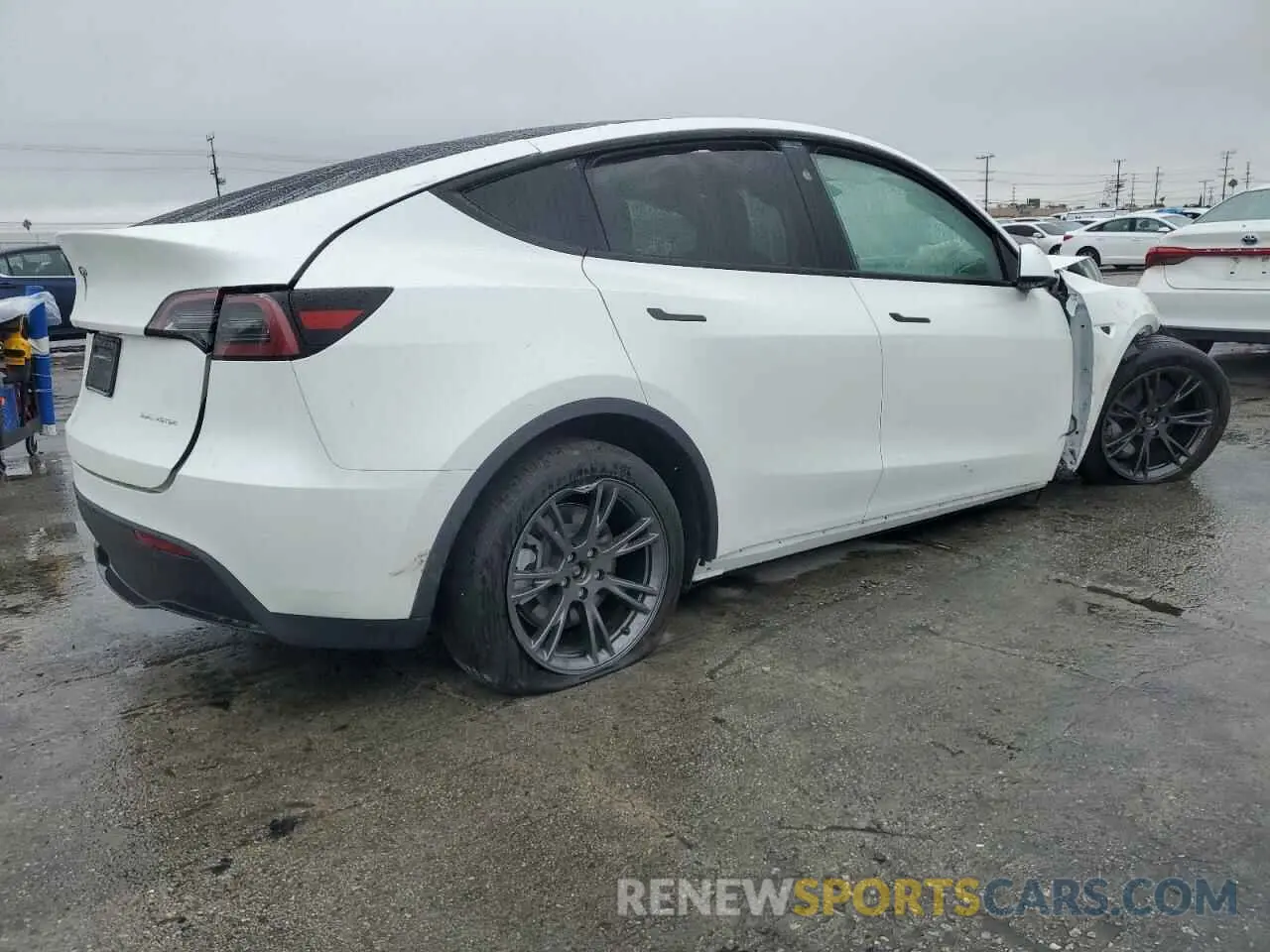 3 fotografías del automóvil dañado 7SAYGDEE8RF167265 TESLA MODEL Y 2024