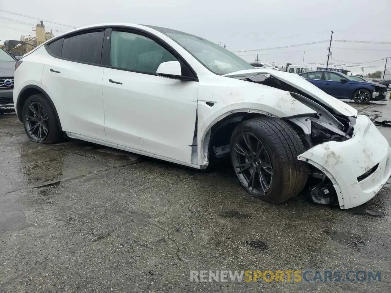 4 fotografías del automóvil dañado 7SAYGDEE8RF167265 TESLA MODEL Y 2024