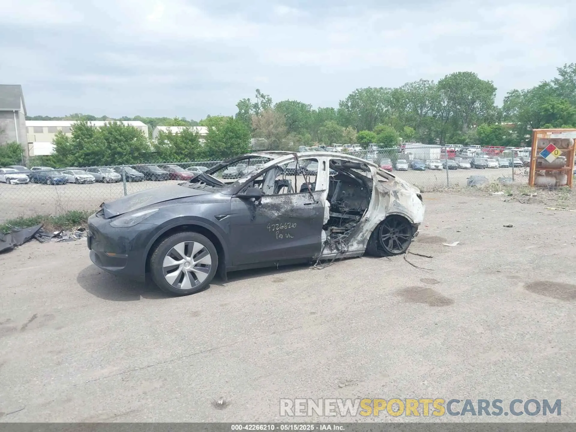 6 fotografías del automóvil dañado 7SAYGDEE8RF991377 TESLA MODEL Y 2024