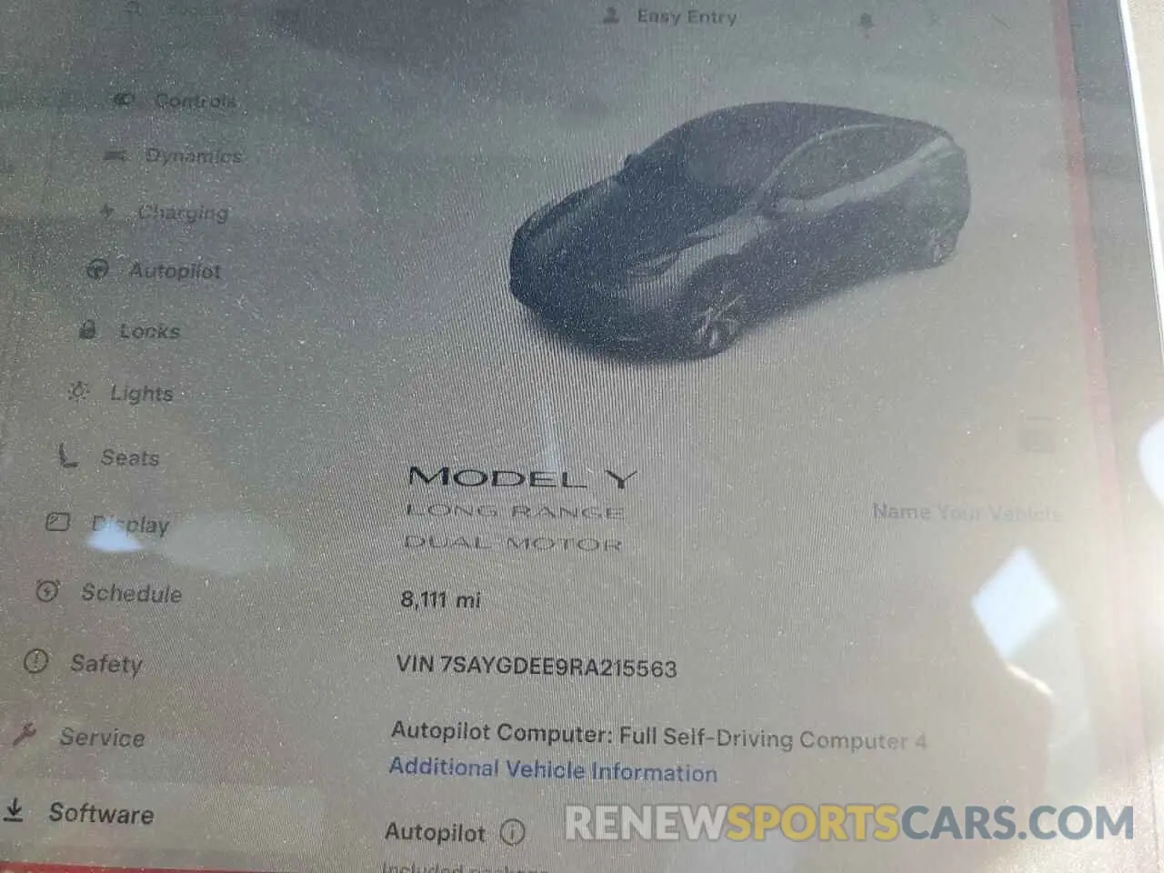 9 fotografías del automóvil dañado 7SAYGDEE9RA215563 TESLA MODEL Y 2024